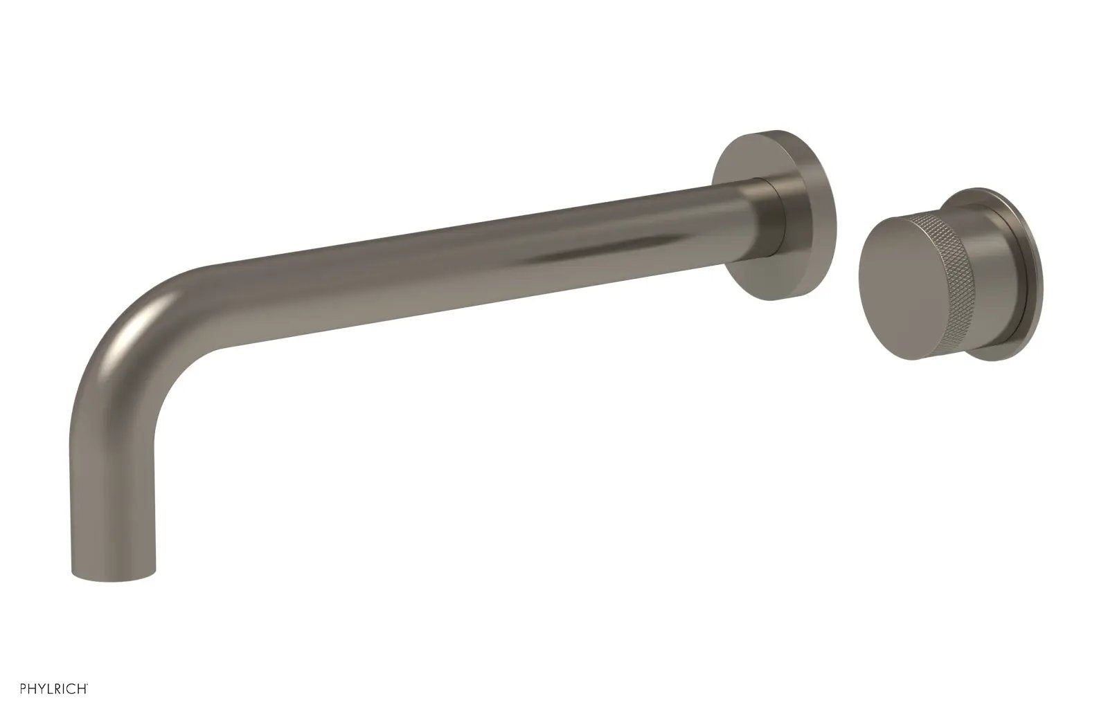 Phylrich Basic II 10" Single Handle Wall Lavatory Set - Knurled Handle by Phylrich