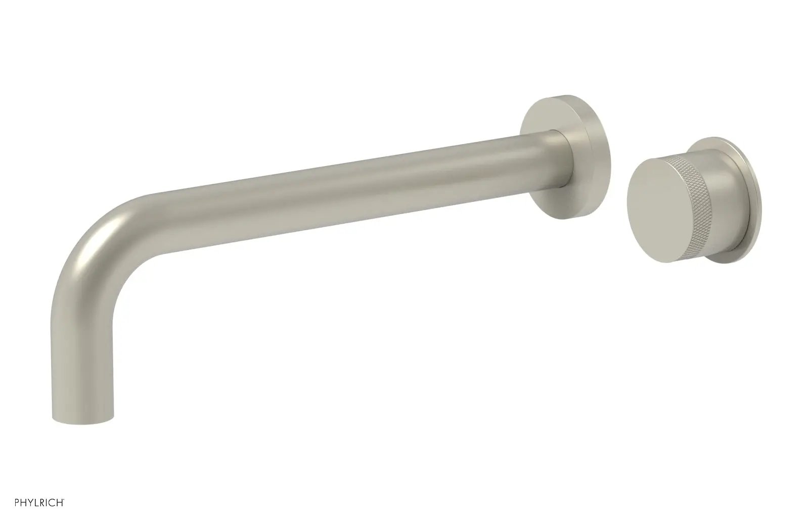 Phylrich Basic II 10" Single Handle Wall Lavatory Set - Knurled Handle by Phylrich