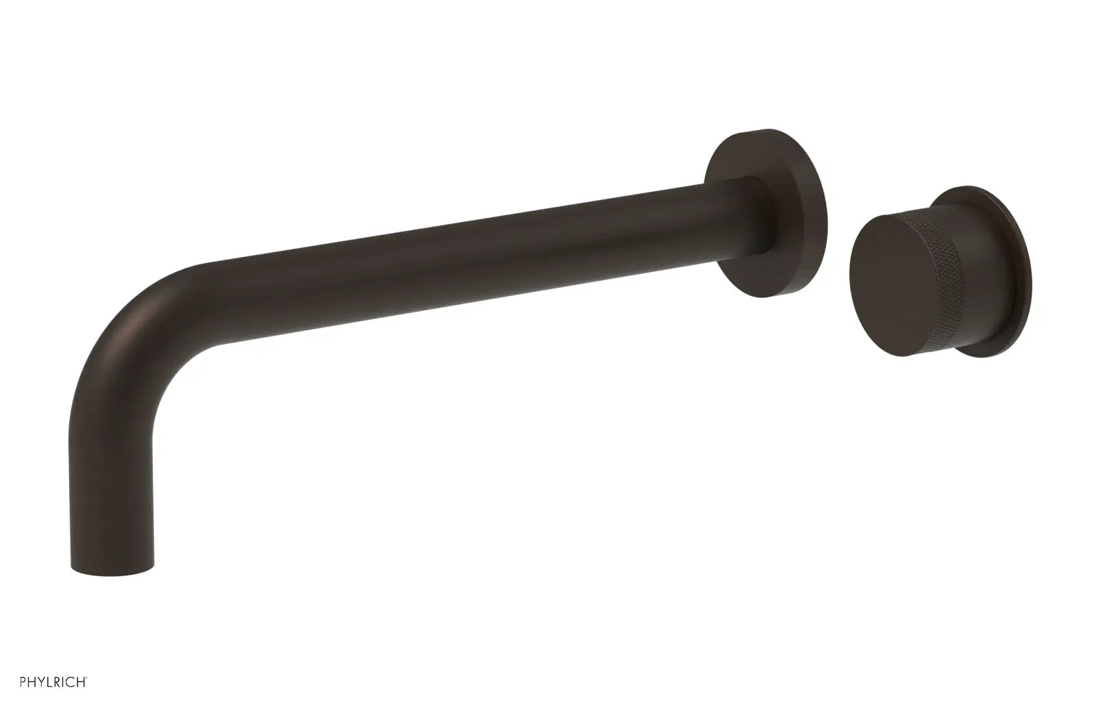 Phylrich Basic II 10" Single Handle Wall Lavatory Set - Knurled Handle by Phylrich