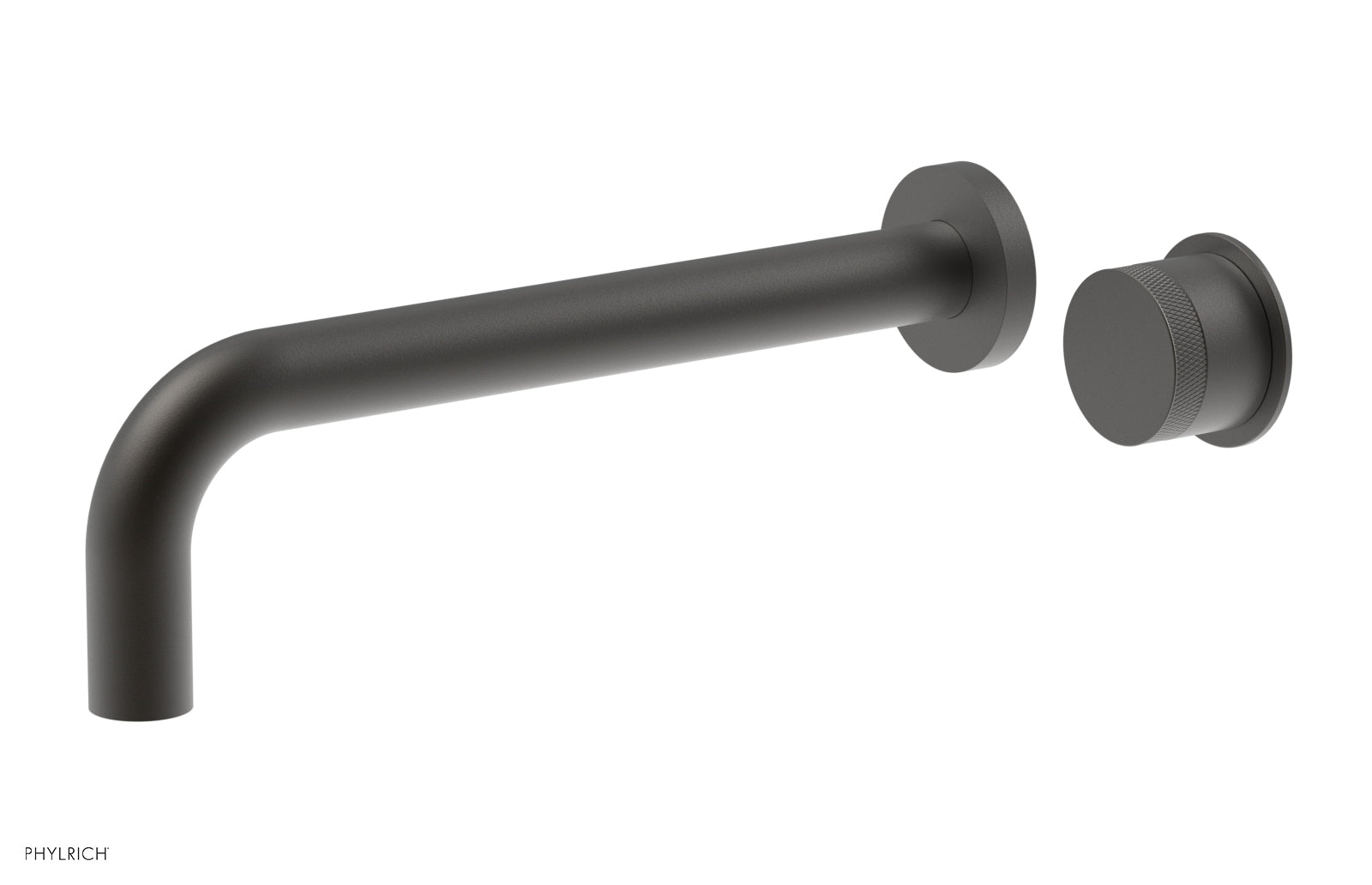 Phylrich Basic II 10" Single Handle Wall Lavatory Set - Knurled Handle