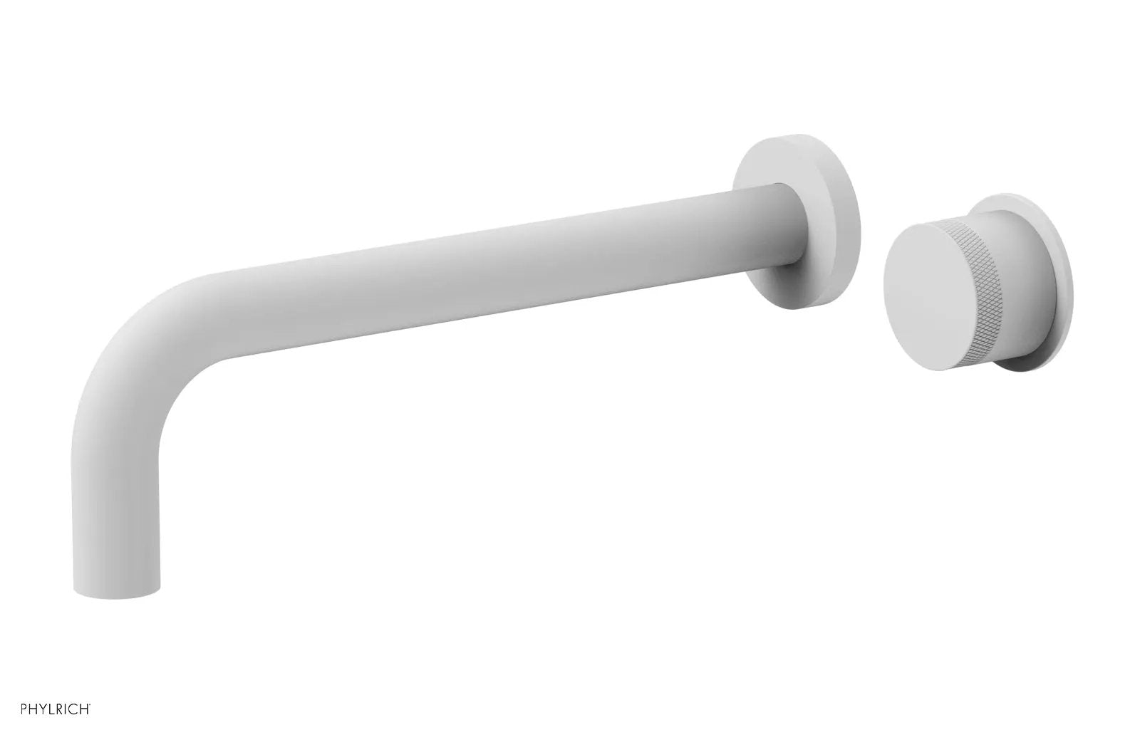 Phylrich Basic II 10" Single Handle Wall Lavatory Set - Knurled Handle by Phylrich