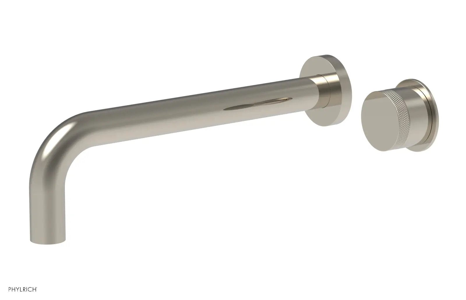 Phylrich Basic II 10" Single Handle Wall Lavatory Set - Knurled Handle by Phylrich