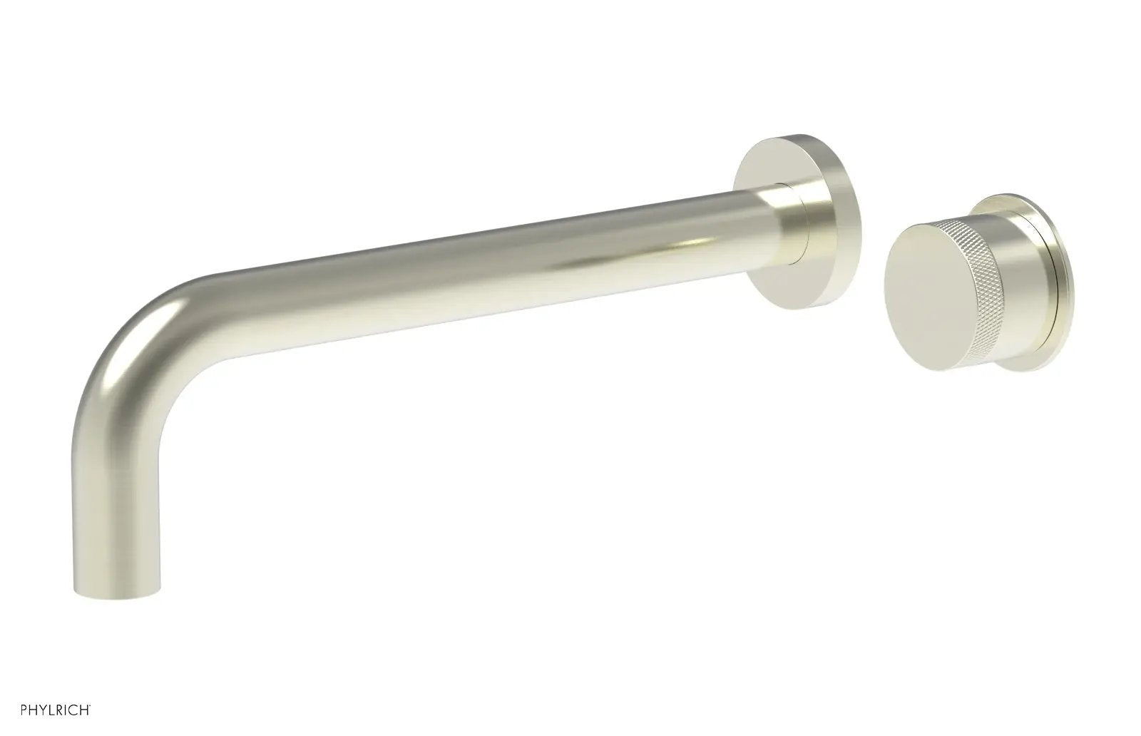 Phylrich Basic II 10" Single Handle Wall Lavatory Set - Knurled Handle by Phylrich