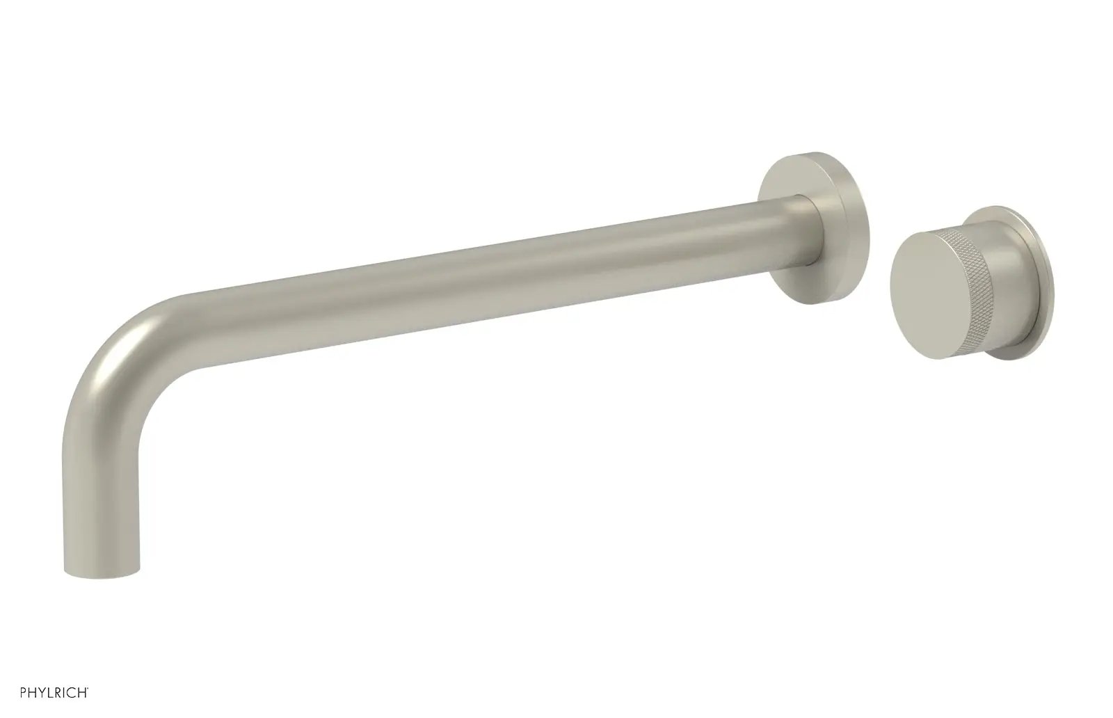 Phylrich Basic II 12" Single Handle Wall Lavatory Set - Knurled Handle by Phylrich