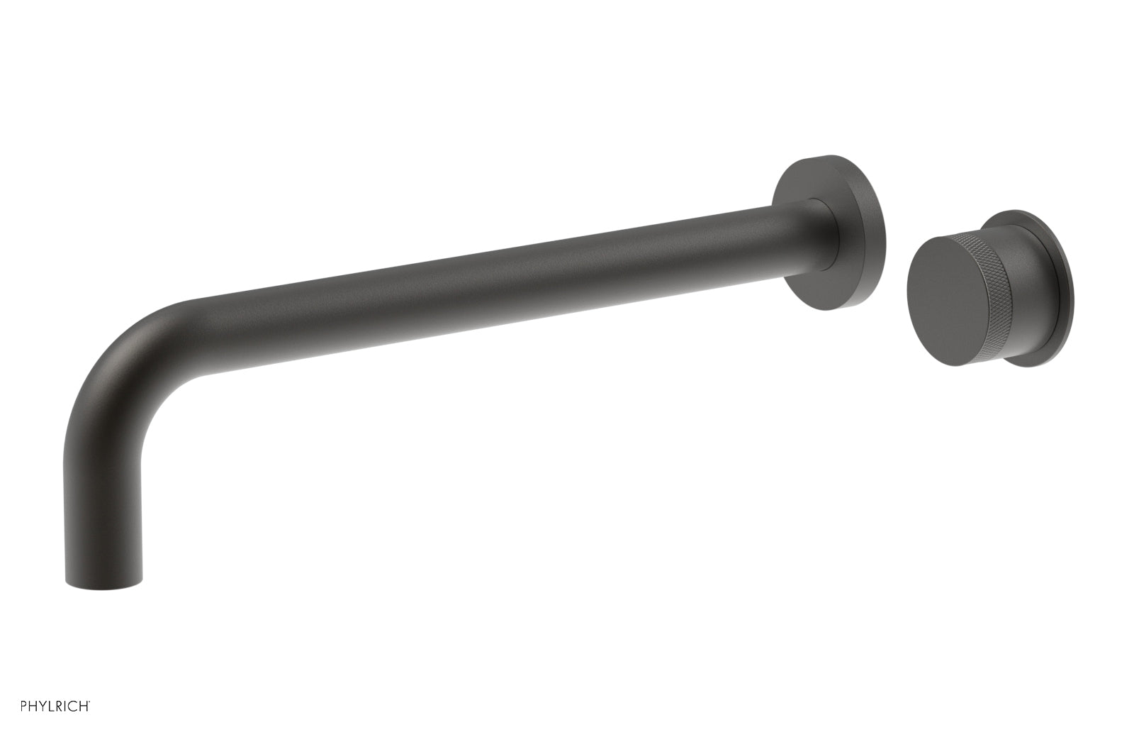 Phylrich Basic II 12" Single Handle Wall Lavatory Set - Knurled Handle by Phylrich