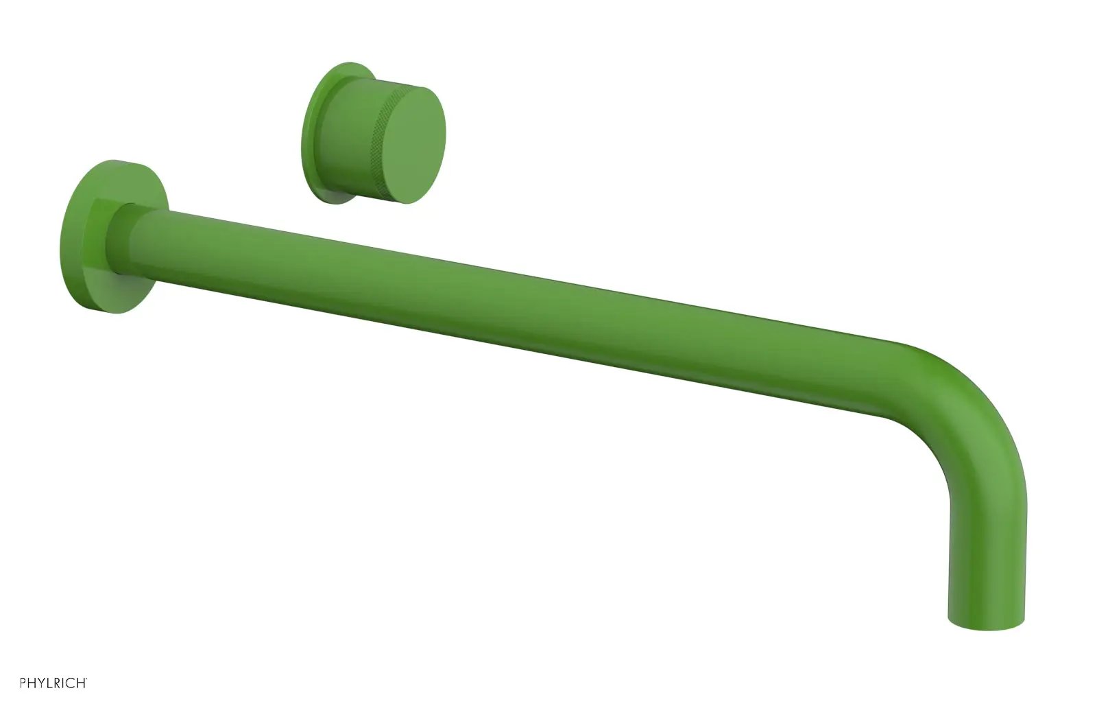 Phylrich Basic II 14" Single Handle Wall Lavatory Set - Knurled Handle by Phylrich