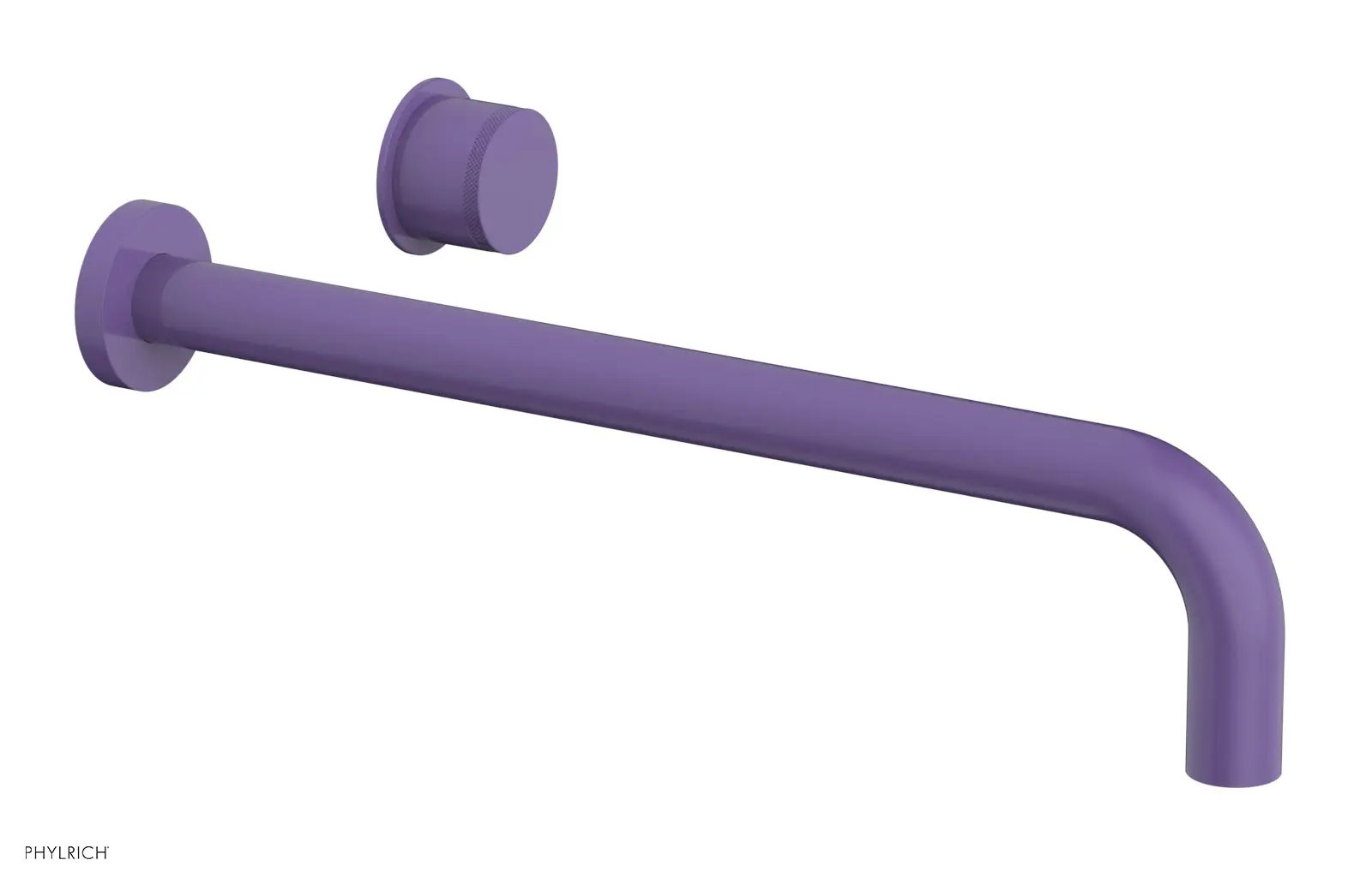 Phylrich Basic II 14" Single Handle Wall Lavatory Set - Knurled Handle by Phylrich