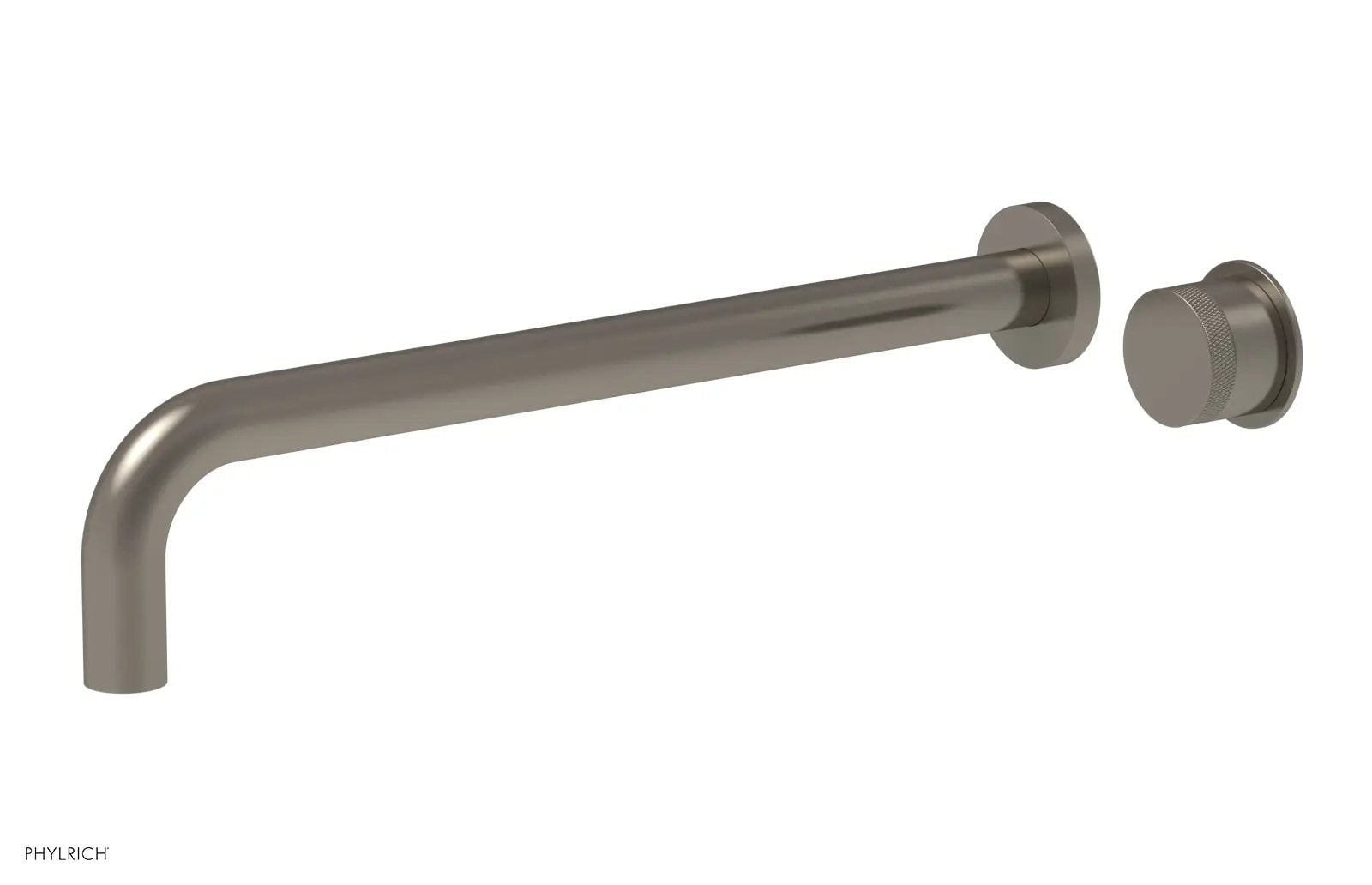 Phylrich Basic II 14" Single Handle Wall Lavatory Set - Knurled Handle by Phylrich