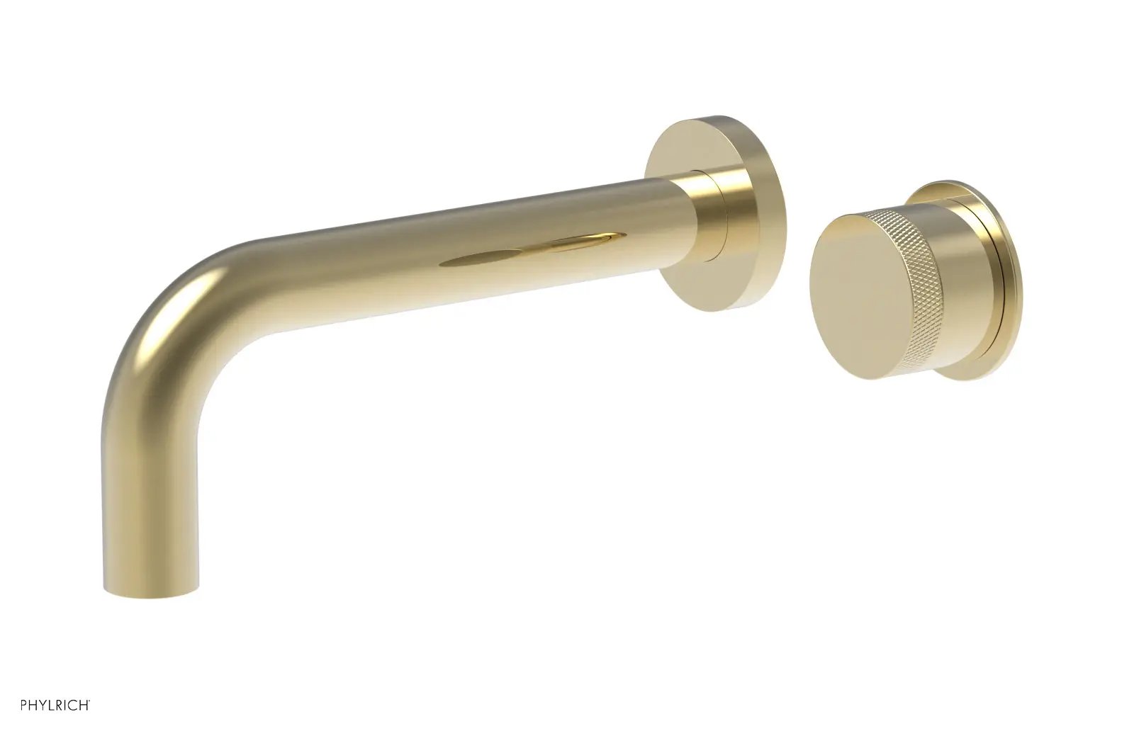 Phylrich Basic II Single Handle Wall Lavatory Set - Knurled Handle by Phylrich