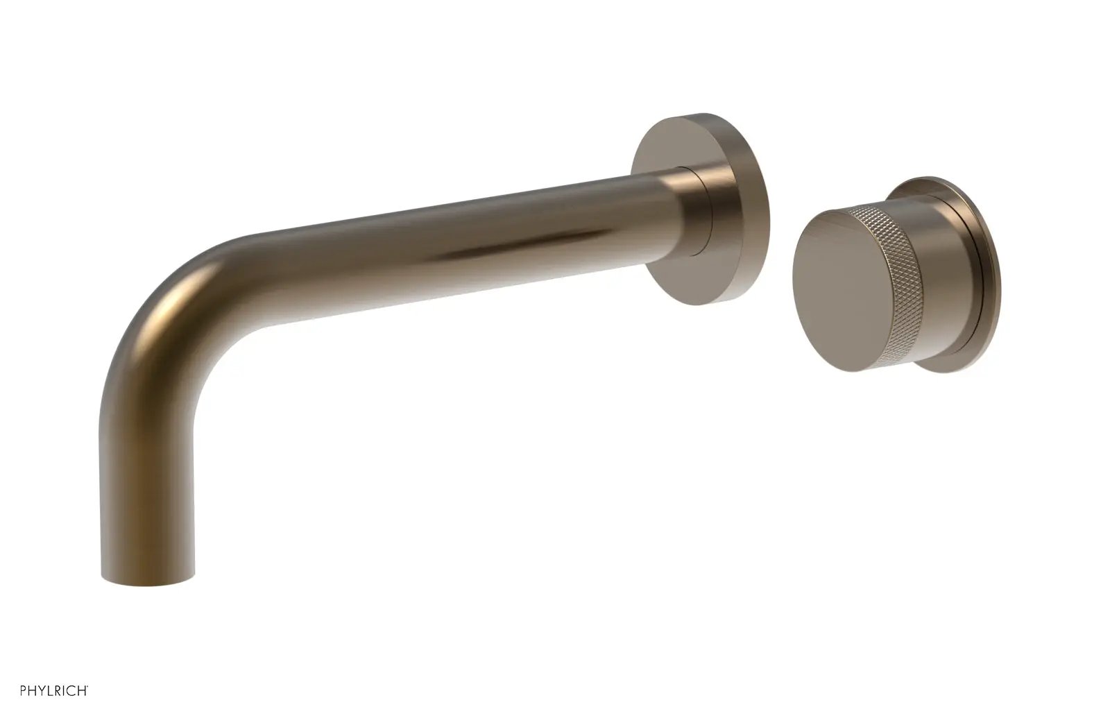 Phylrich Basic II Single Handle Wall Lavatory Set - Knurled Handle by Phylrich