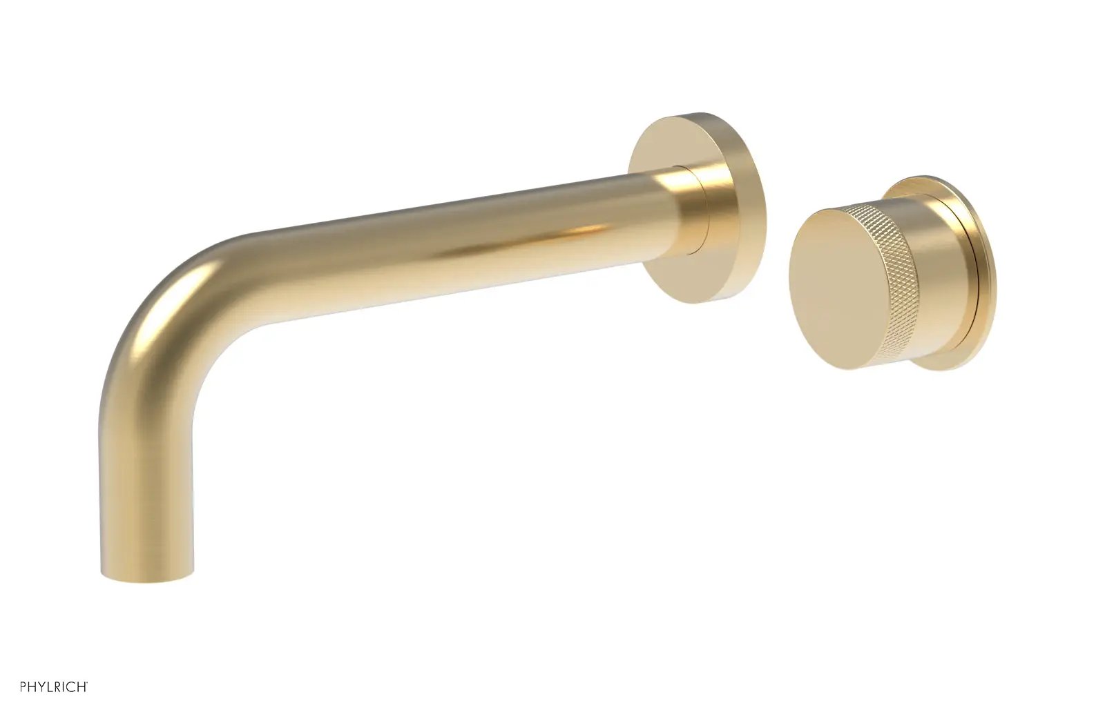Phylrich Basic II Single Handle Wall Lavatory Set - Knurled Handle by Phylrich