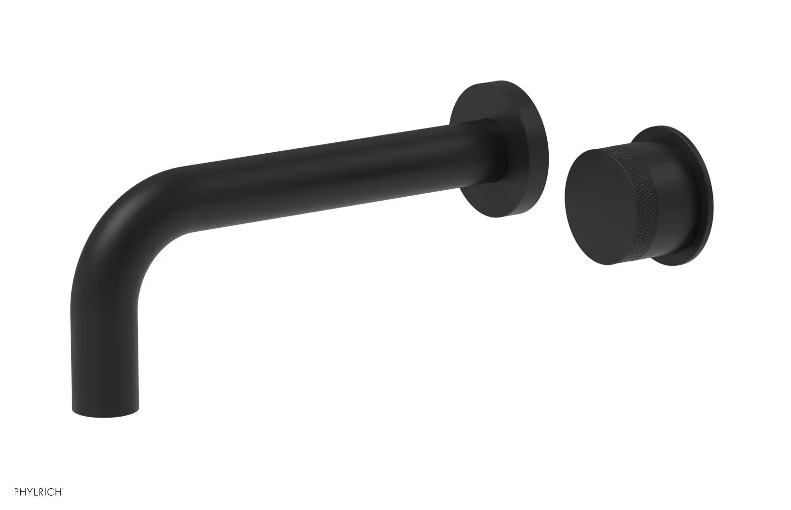 Phylrich Basic II Single Handle Wall Lavatory Set - Knurled Handle by Phylrich