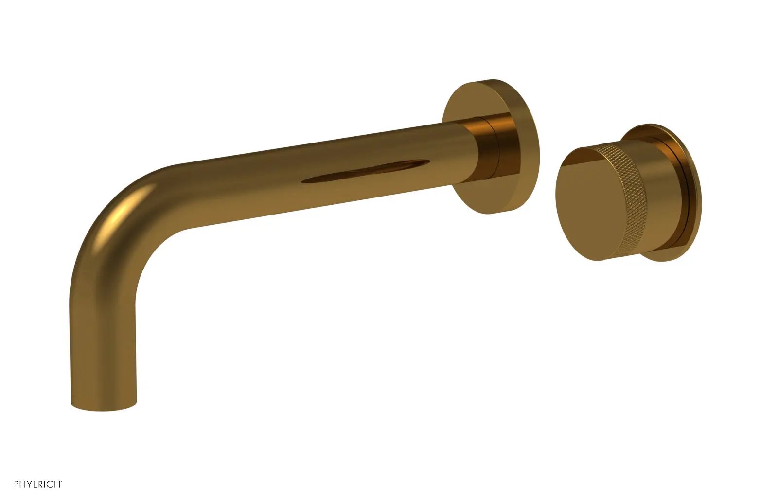 Phylrich Basic II Single Handle Wall Lavatory Set - Knurled Handle by Phylrich