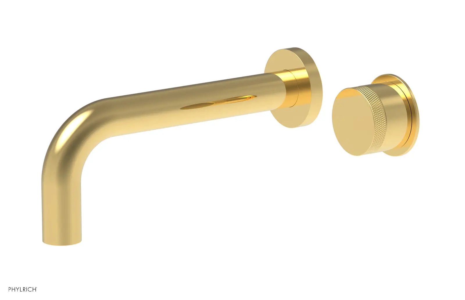 Phylrich Basic II Single Handle Wall Lavatory Set - Knurled Handle by Phylrich