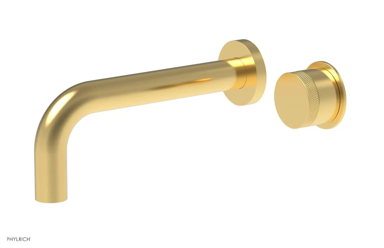Phylrich Basic II Single Handle Wall Lavatory Set - Knurled Handle by Phylrich