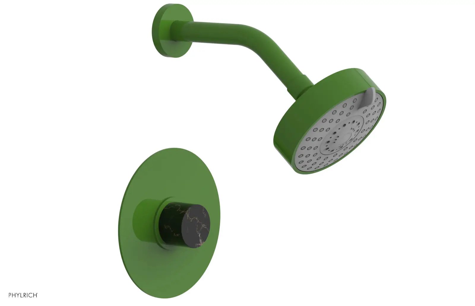 Phylrich BASIC II Pressure Balance Shower Set - Black Marble by Phylrich