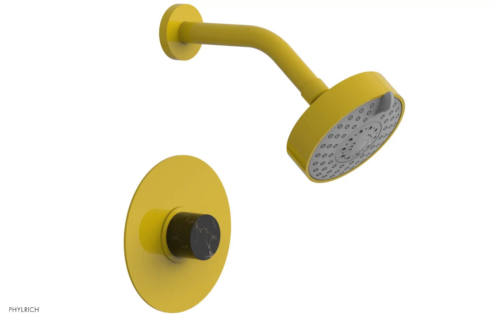 Phylrich BASIC II Pressure Balance Shower Set - Black Marble by Phylrich