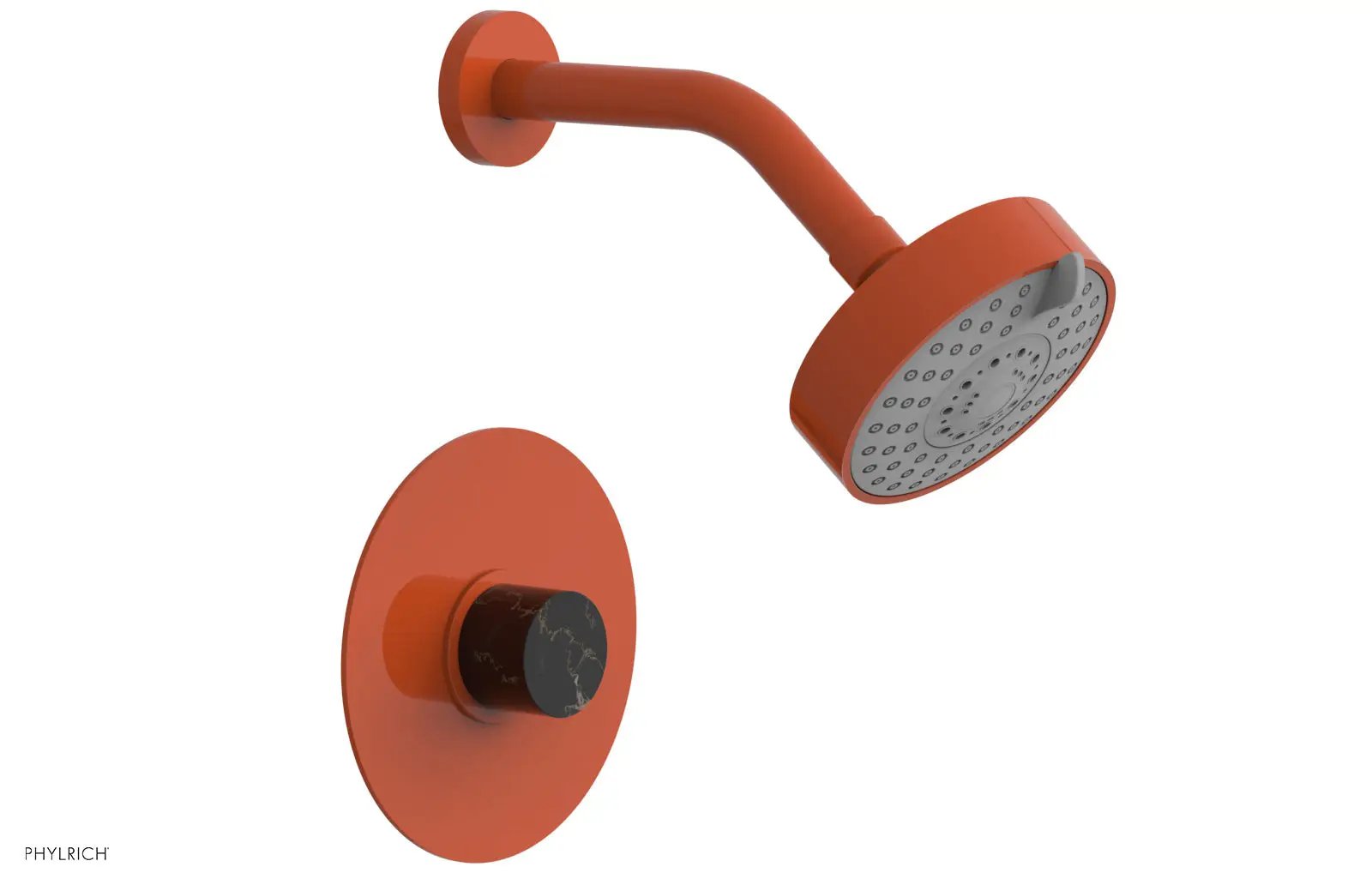 Phylrich BASIC II Pressure Balance Shower Set - Black Marble by Phylrich