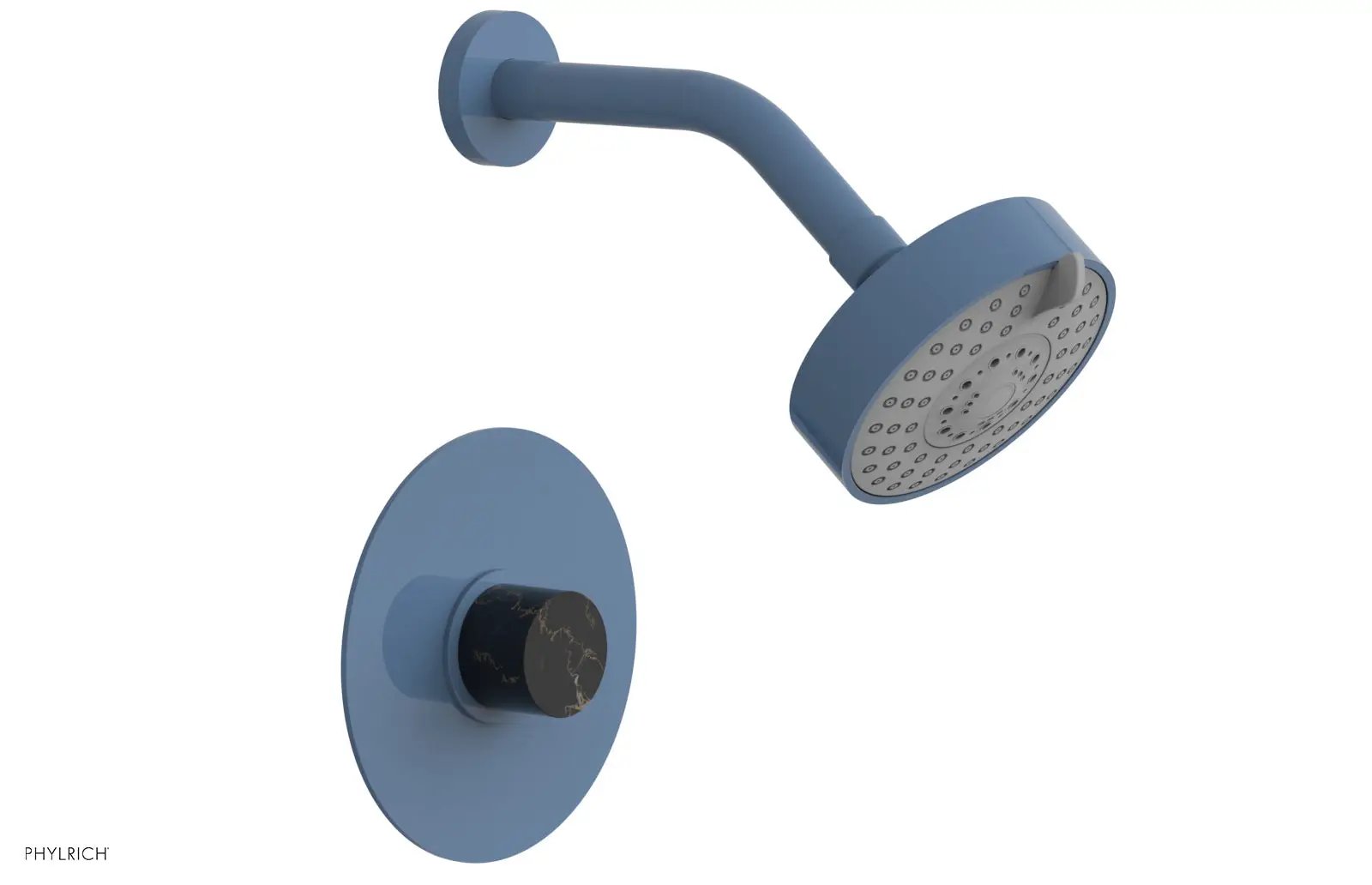 Phylrich BASIC II Pressure Balance Shower Set - Black Marble by Phylrich
