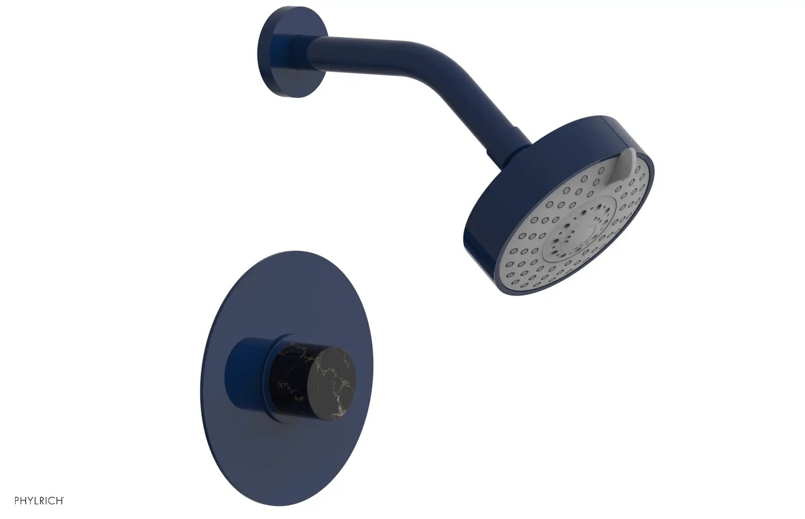 Phylrich BASIC II Pressure Balance Shower Set - Black Marble by Phylrich