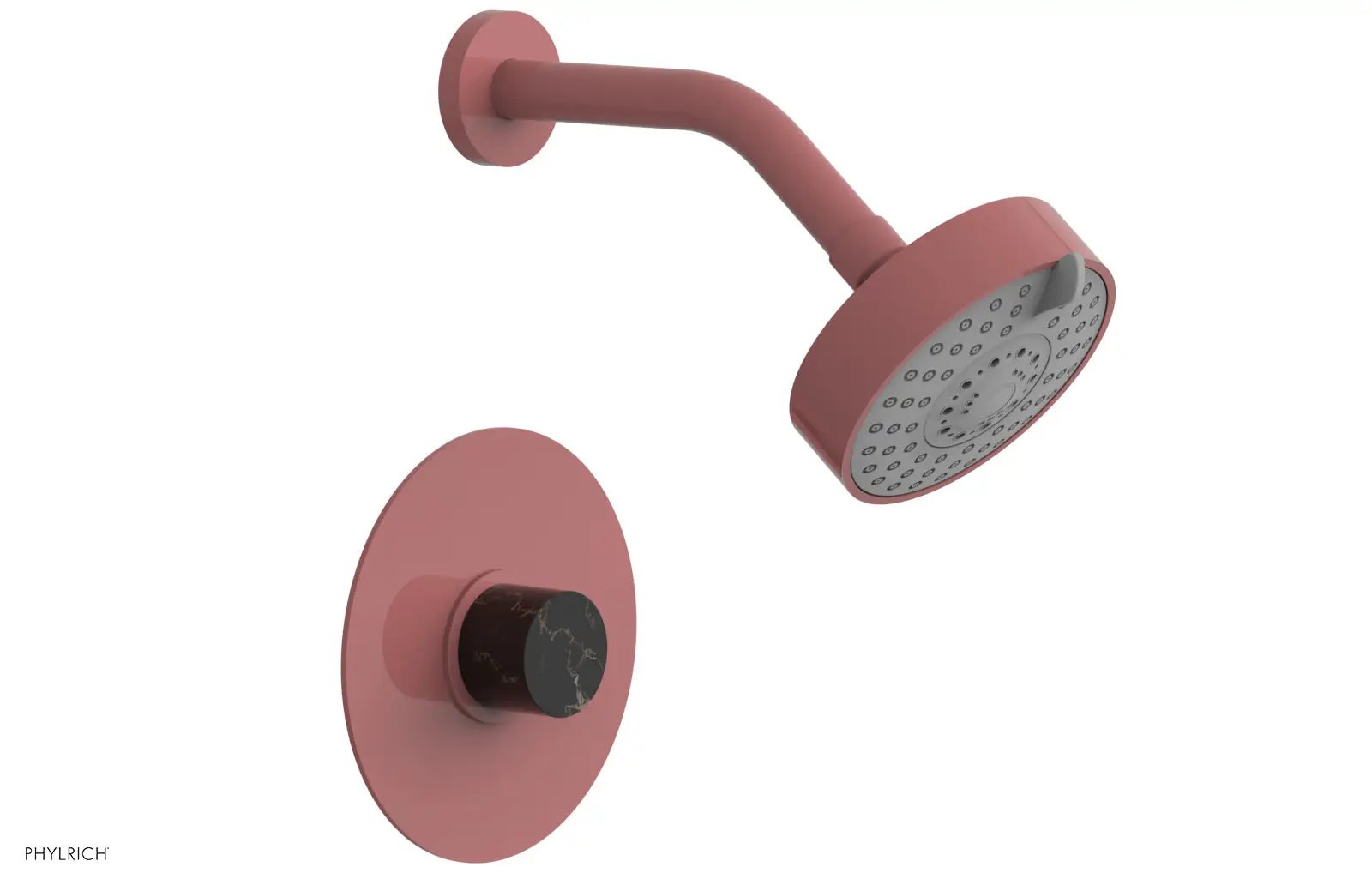 Phylrich BASIC II Pressure Balance Shower Set - Black Marble by Phylrich