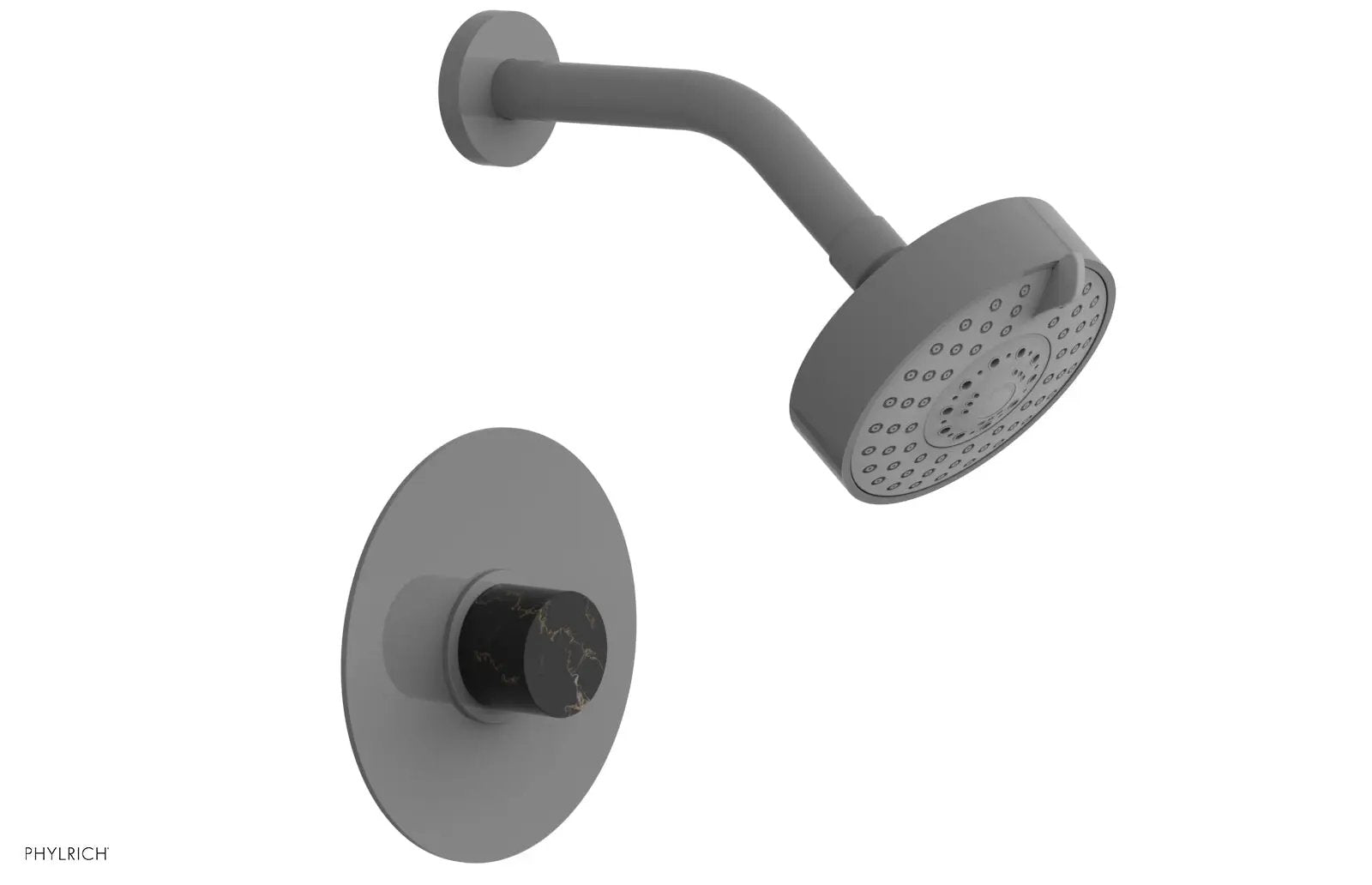 Phylrich BASIC II Pressure Balance Shower Set - Black Marble by Phylrich