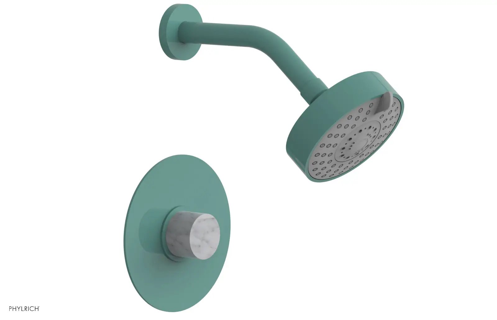 Phylrich BASIC II Pressure Balance Shower Set - White Marble by Phylrich