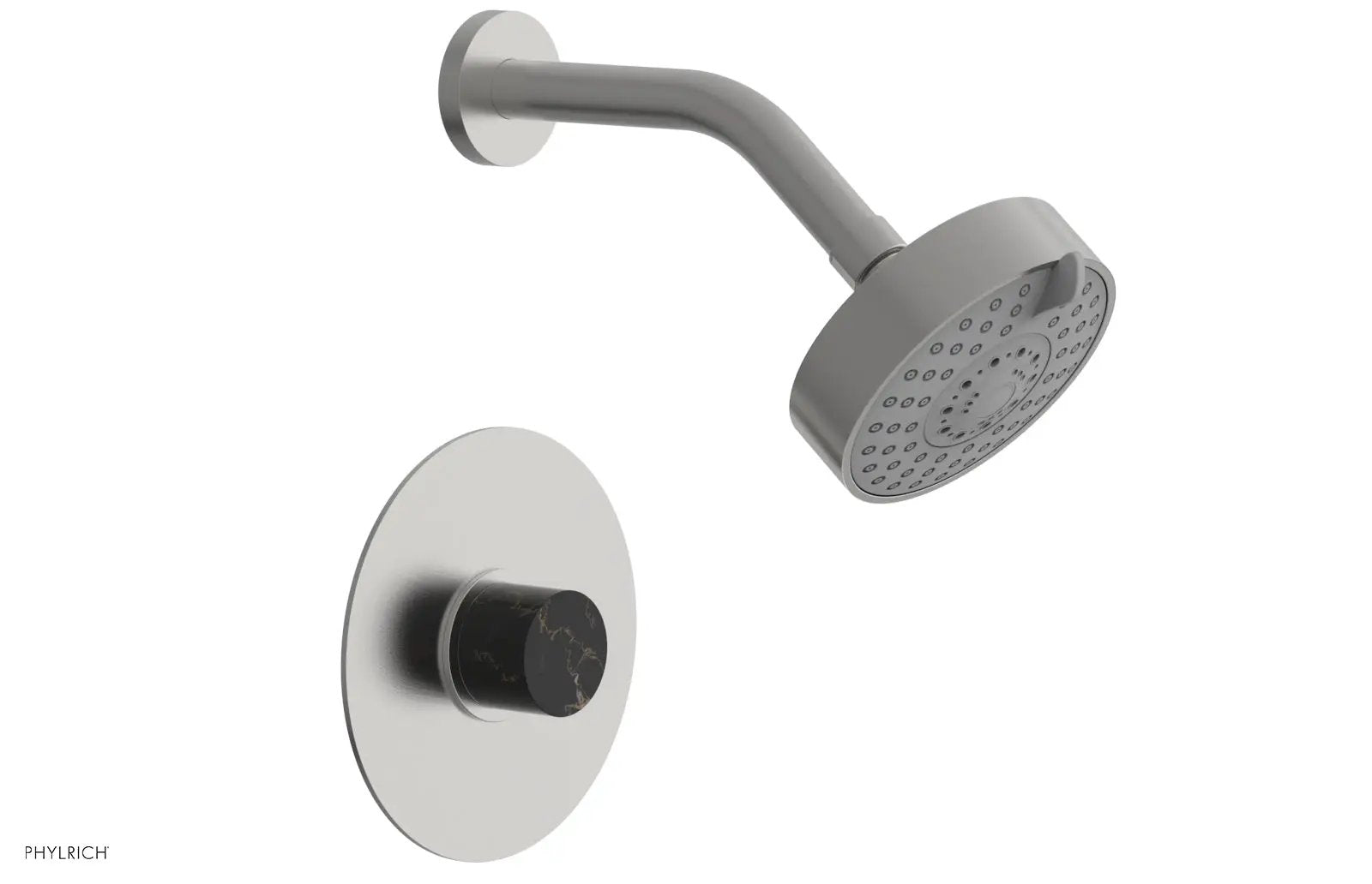 Phylrich BASIC II Pressure Balance Shower Set - Black Marble by Phylrich