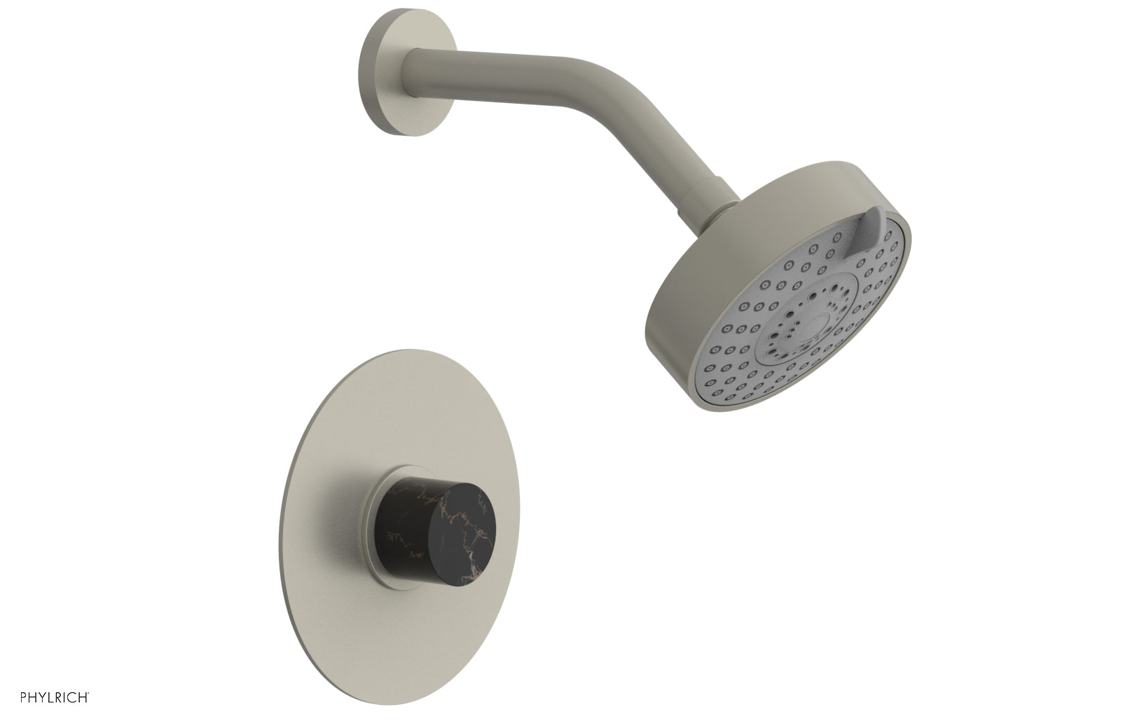 Phylrich BASIC II Pressure Balance Shower Set - Black Marble