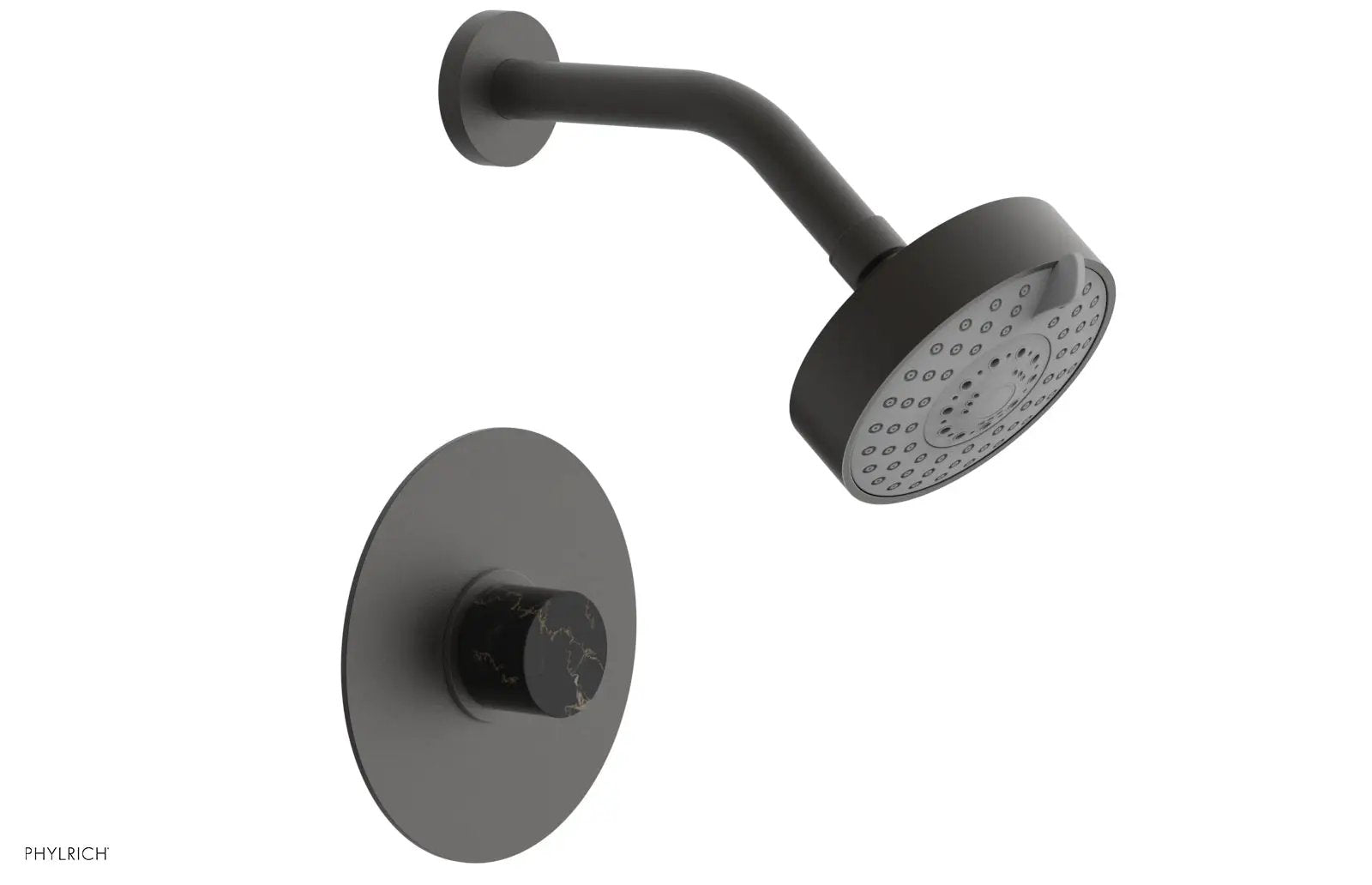 Phylrich BASIC II Pressure Balance Shower Set - Black Marble by Phylrich