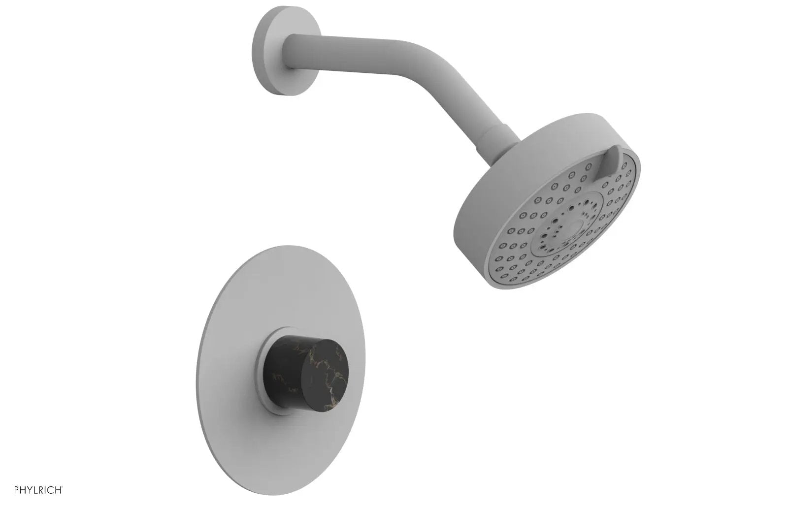 Phylrich BASIC II Pressure Balance Shower Set - Black Marble by Phylrich