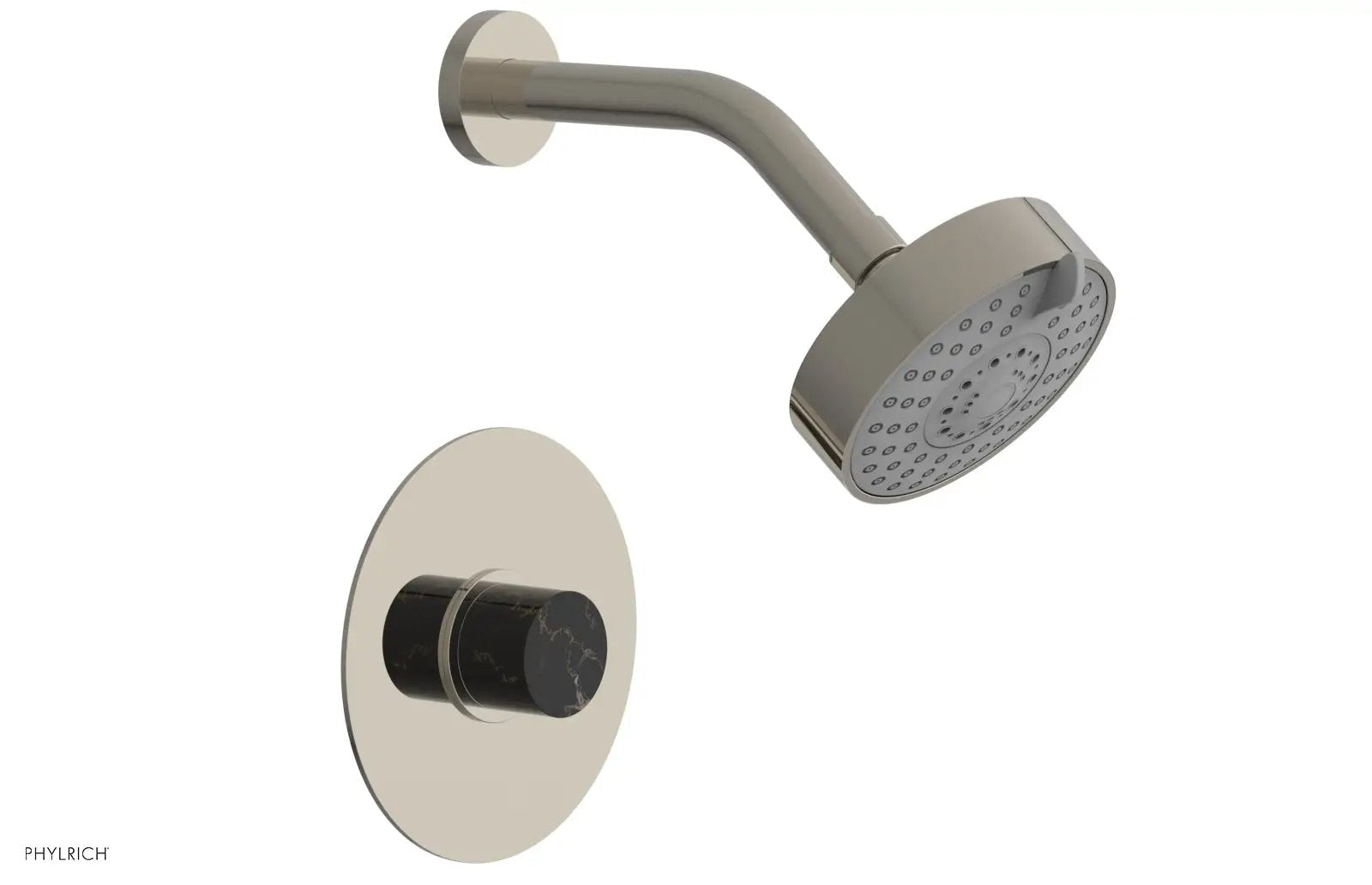 Phylrich BASIC II Pressure Balance Shower Set - Black Marble by Phylrich