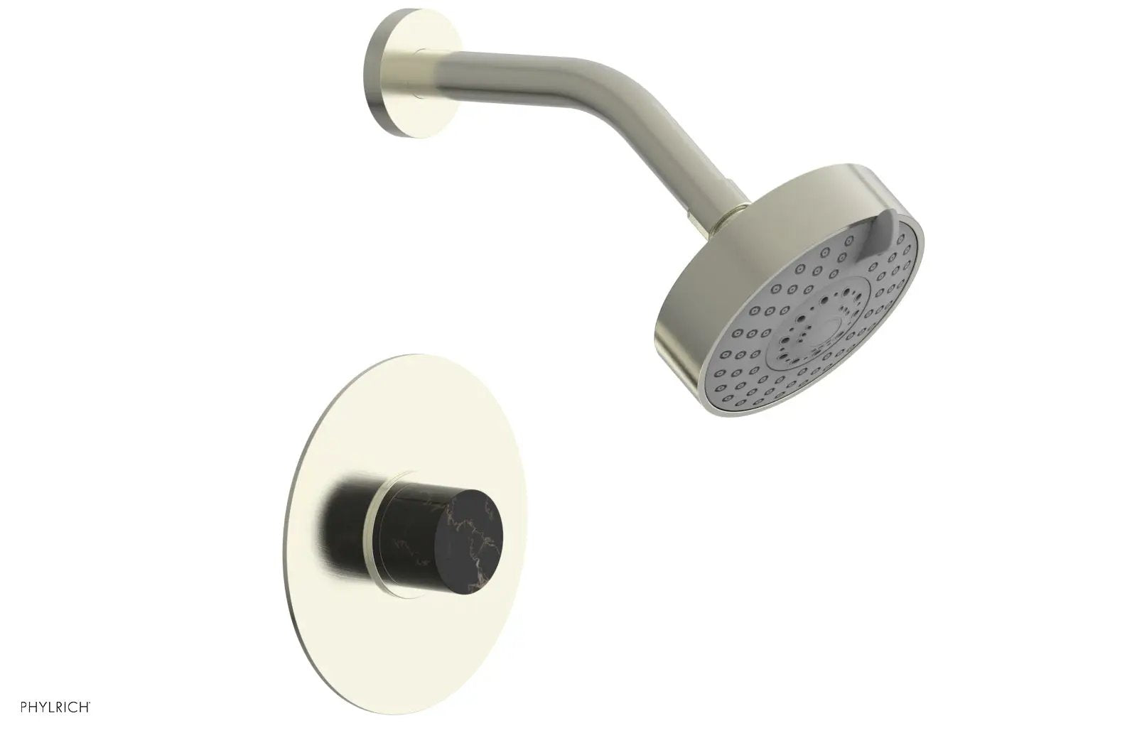 Phylrich BASIC II Pressure Balance Shower Set - Black Marble by Phylrich