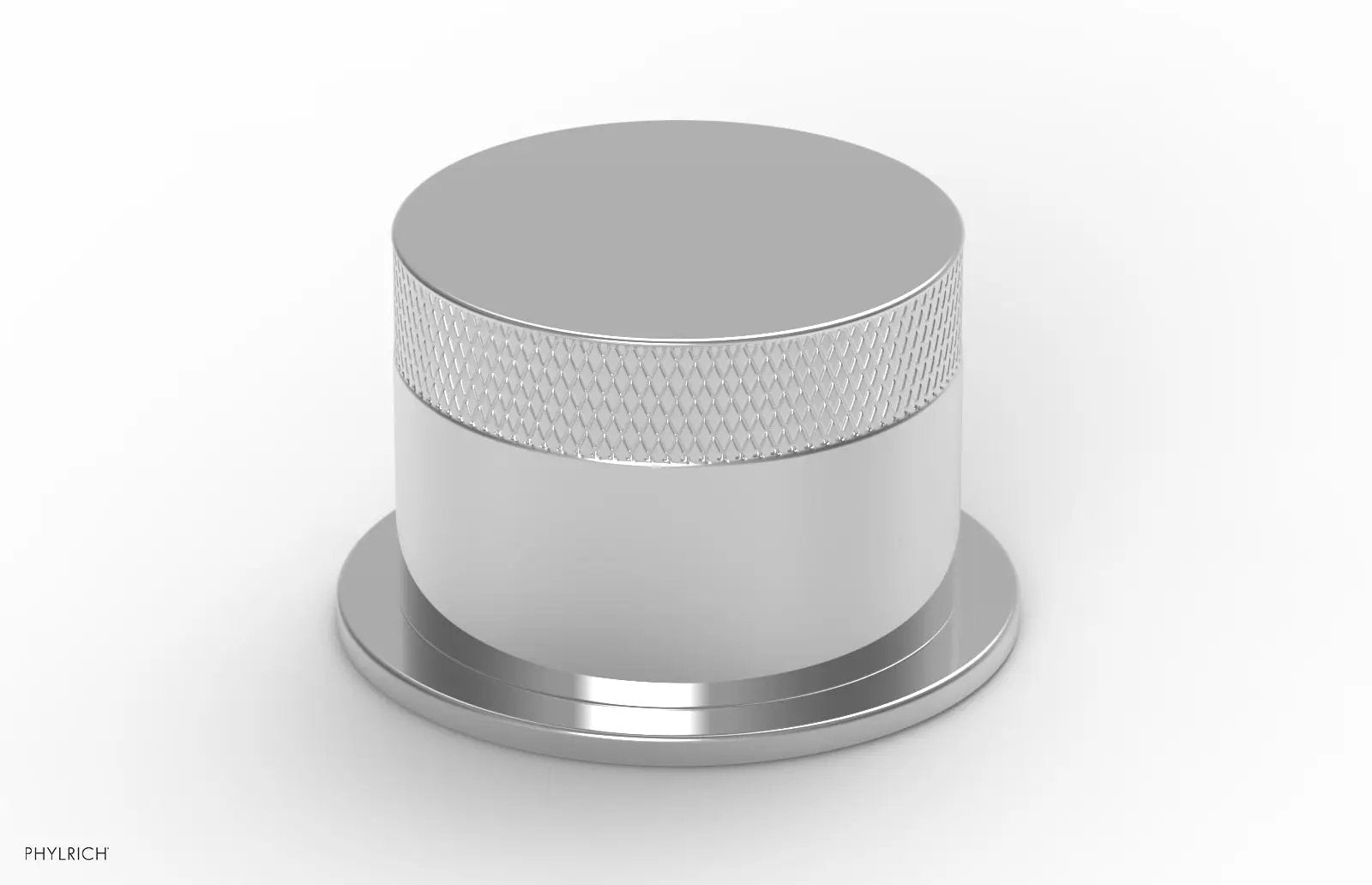 polished chrome volume control