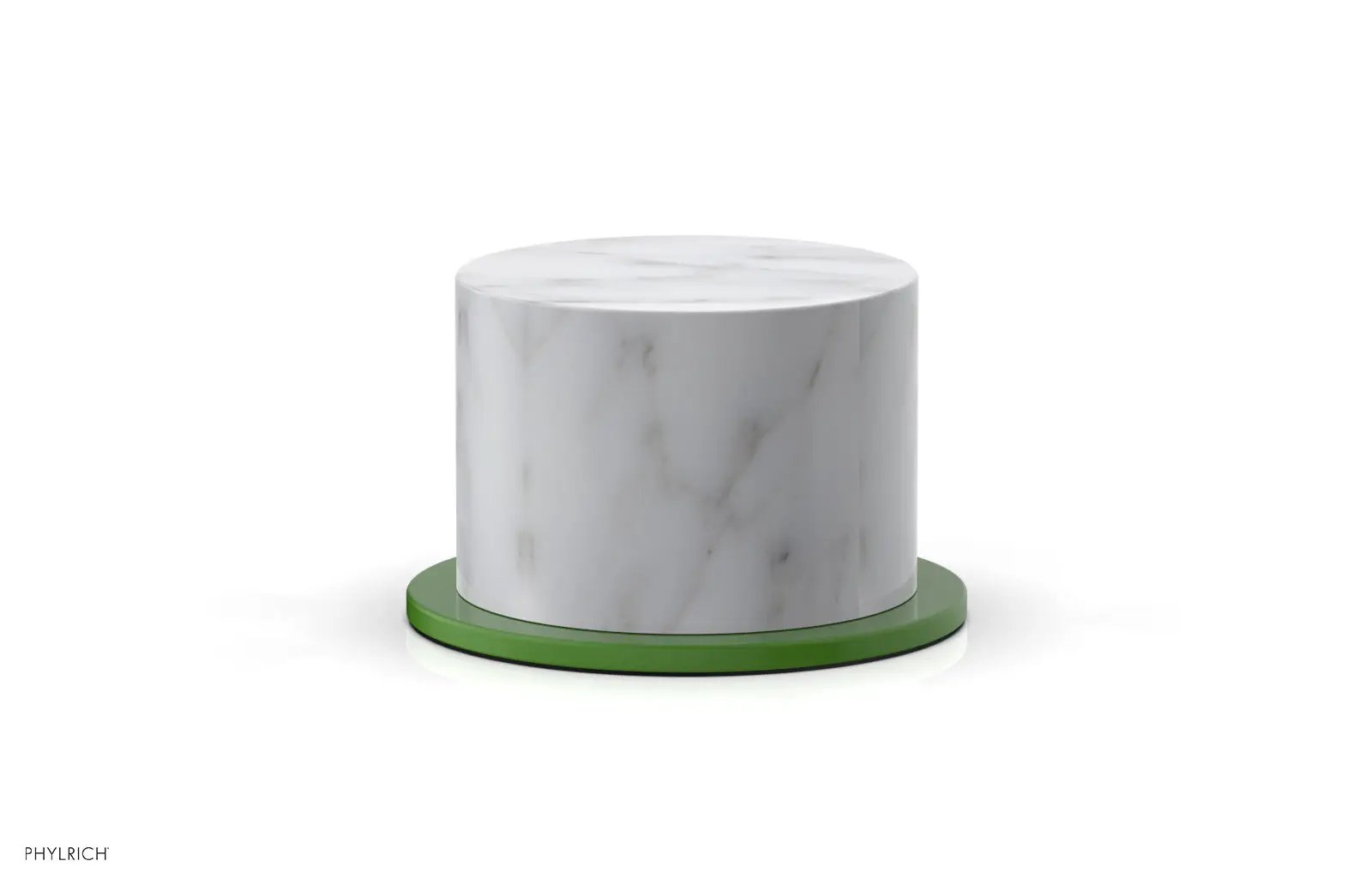 Phylrich BASIC II Volume Control/Diverter Trim White Marble Handle by Phylrich