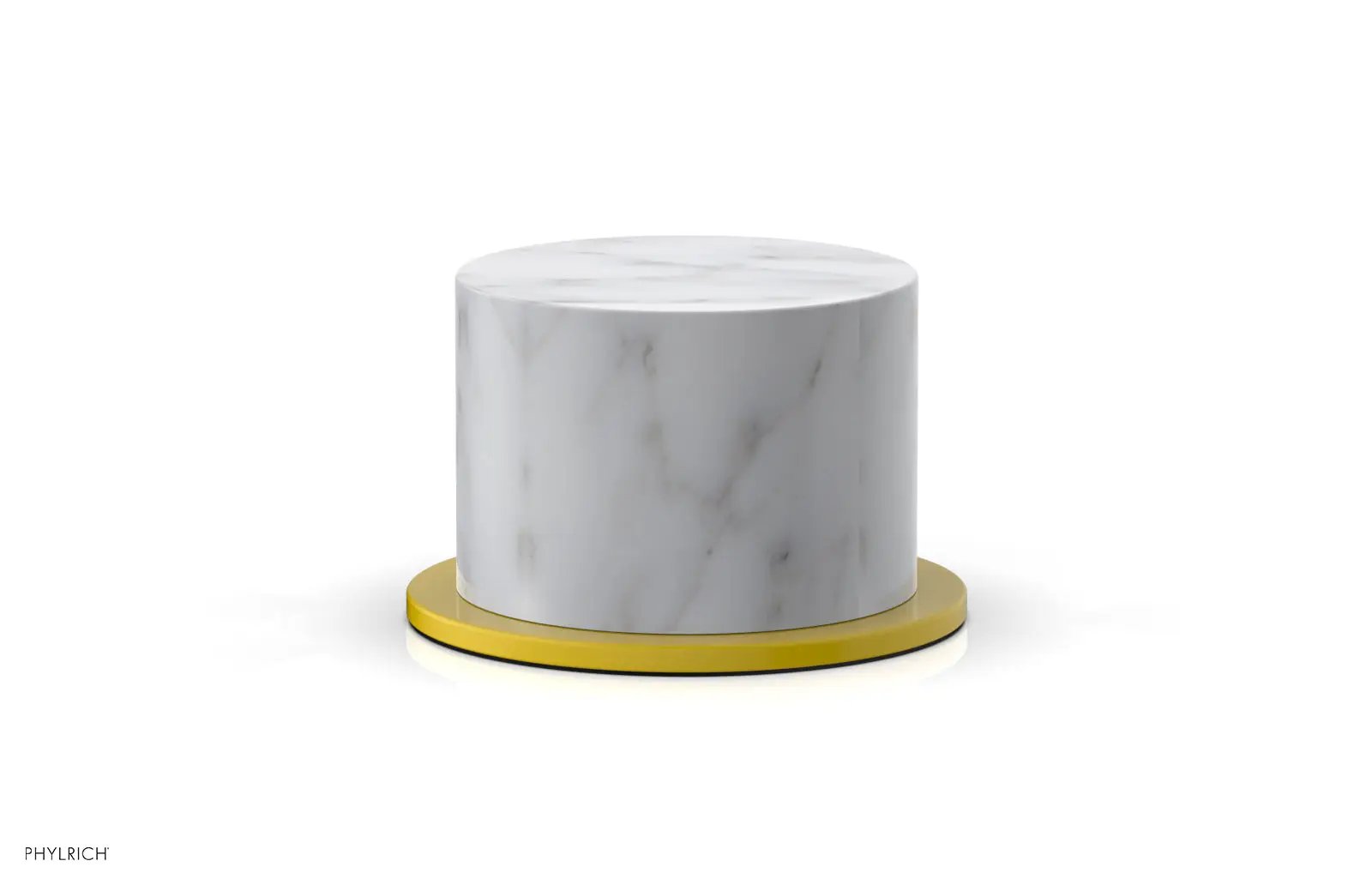 Phylrich BASIC II Volume Control/Diverter Trim White Marble Handle by Phylrich