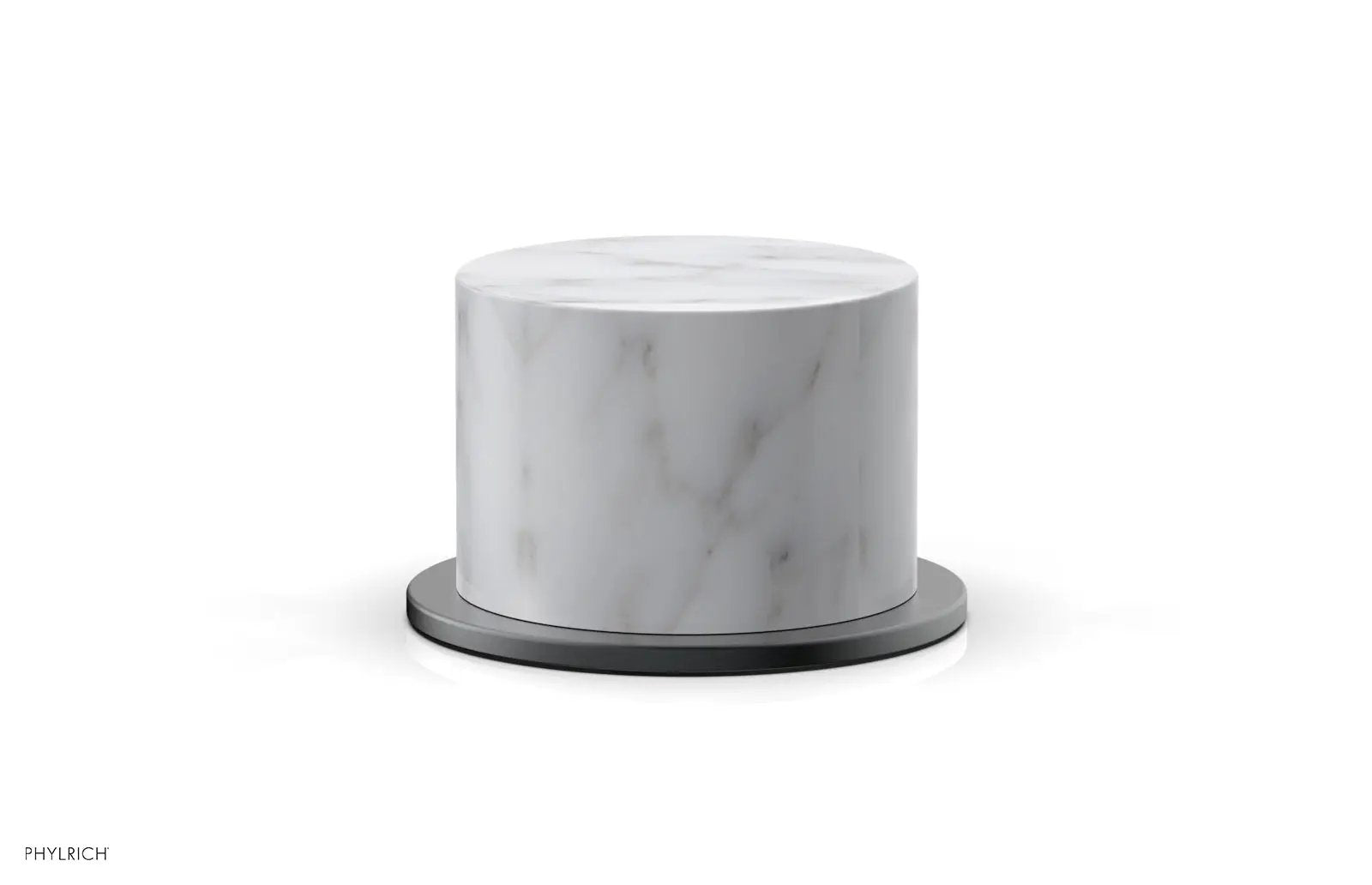 Phylrich BASIC II Volume Control/Diverter Trim White Marble Handle by Phylrich