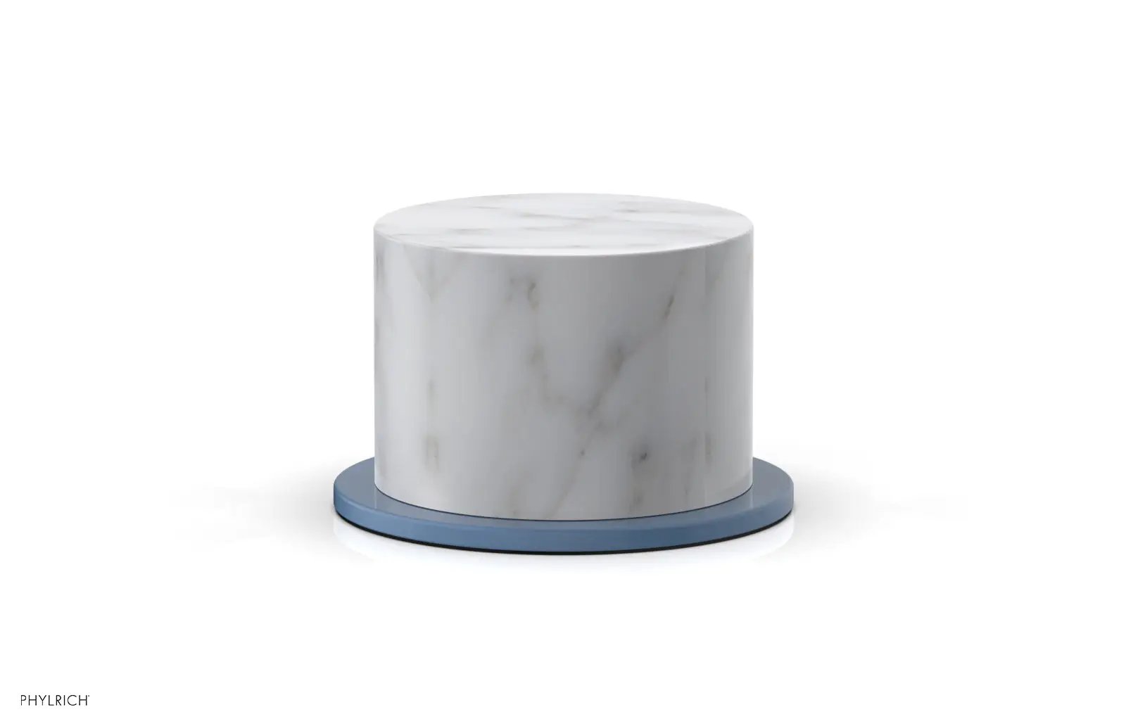 Phylrich BASIC II Volume Control/Diverter Trim White Marble Handle by Phylrich