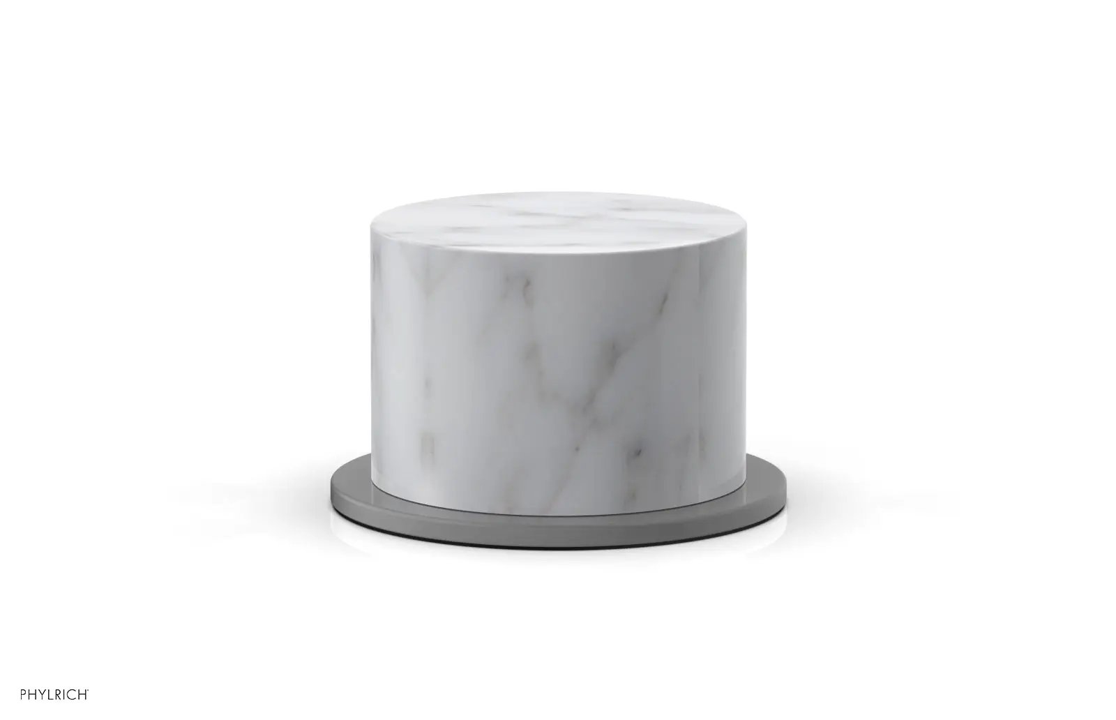Phylrich BASIC II Volume Control/Diverter Trim White Marble Handle by Phylrich