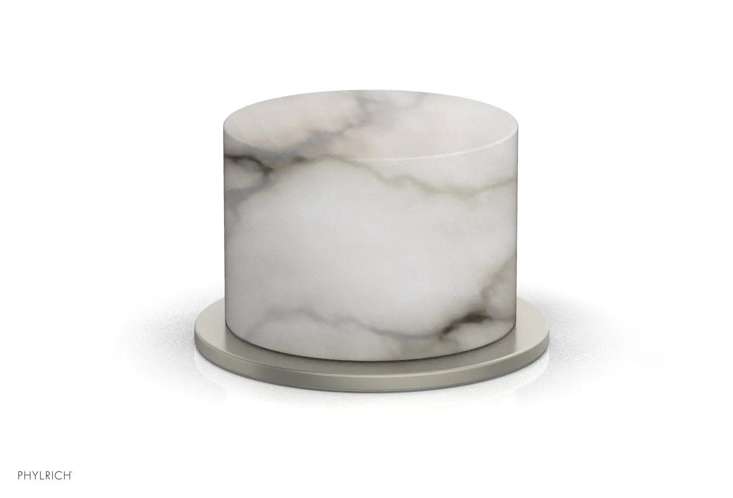 Phylrich BASIC II Volume Control/Diverter Trim White Marble Handle by Phylrich