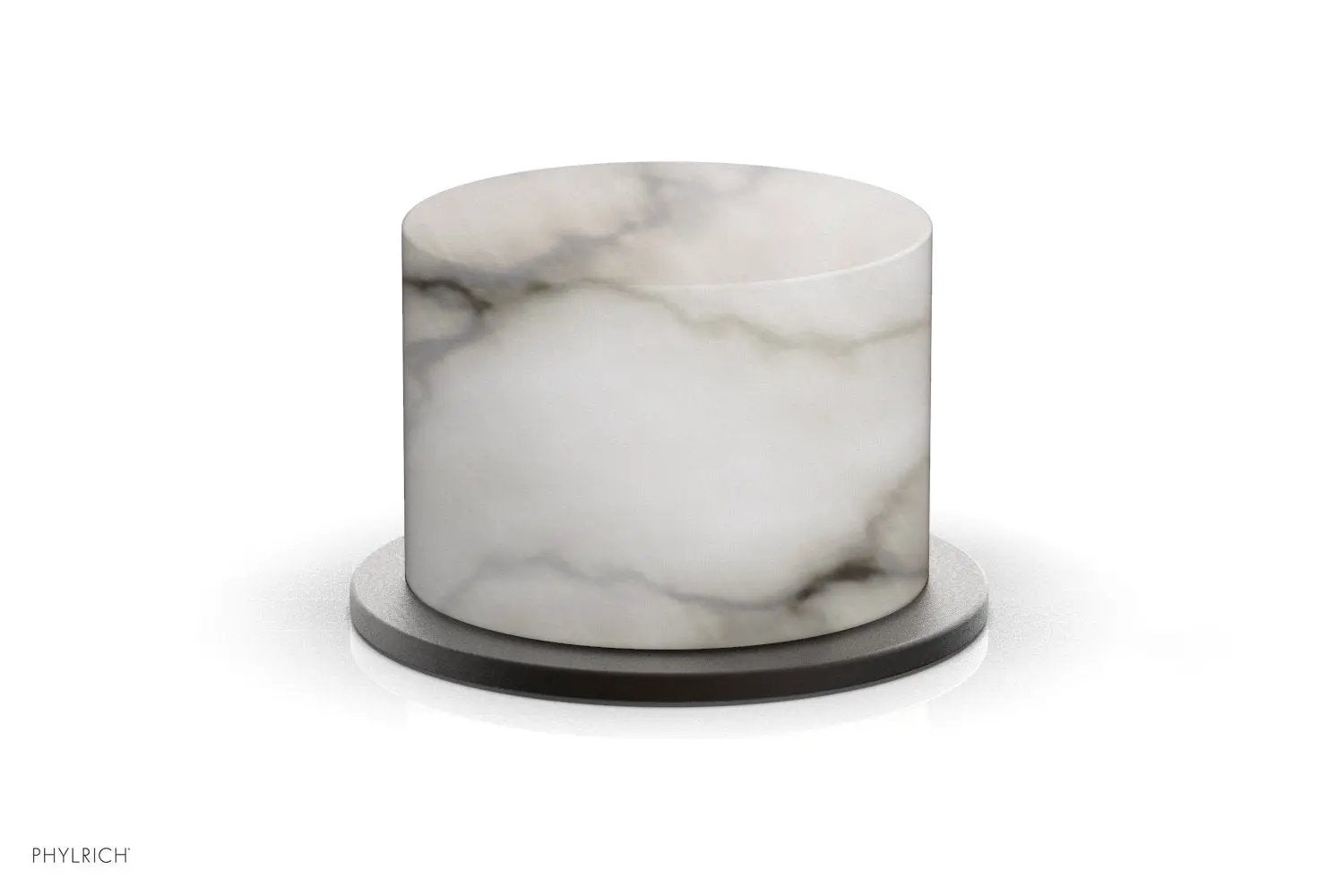 Phylrich BASIC II Volume Control/Diverter Trim White Marble Handle by Phylrich