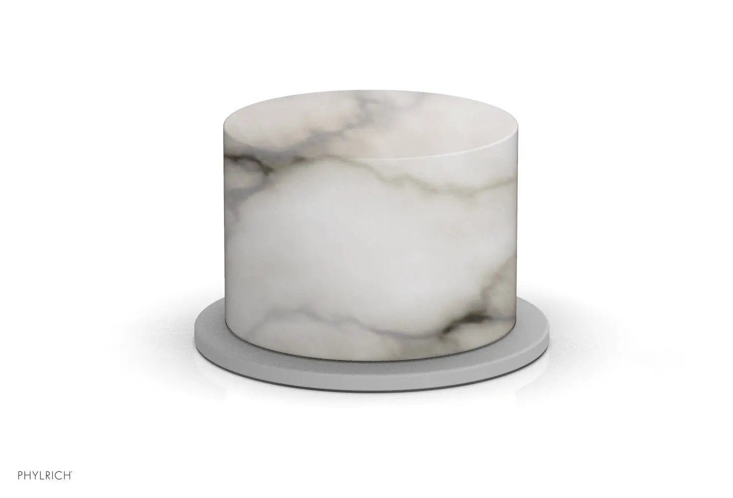 Phylrich BASIC II Volume Control/Diverter Trim White Marble Handle by Phylrich