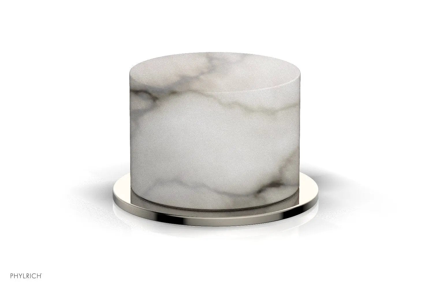Phylrich BASIC II Volume Control/Diverter Trim White Marble Handle by Phylrich