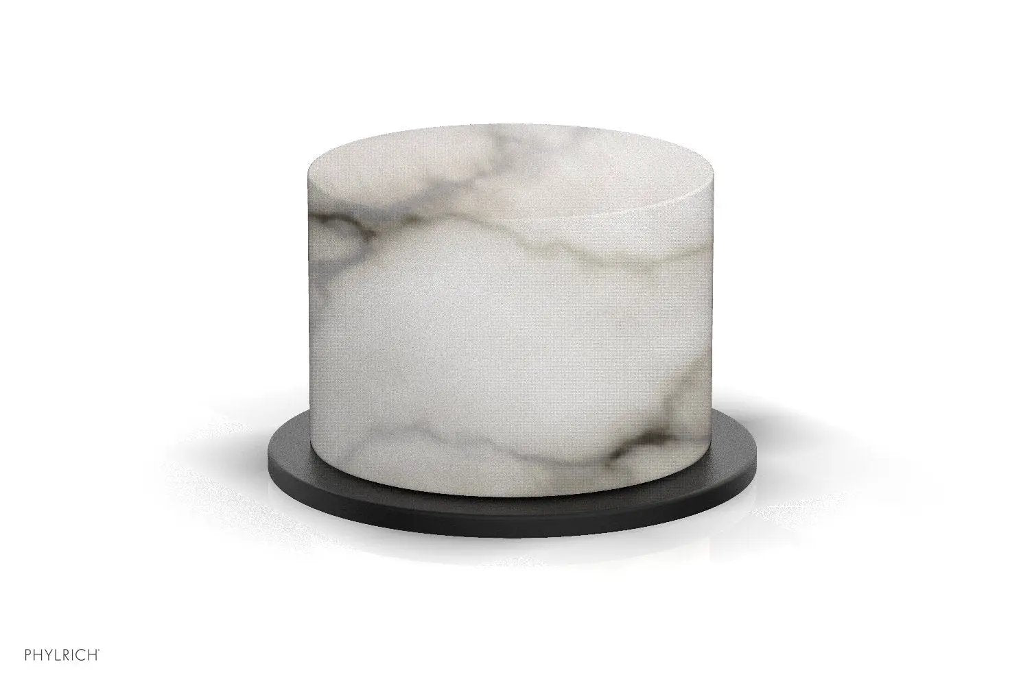 Phylrich BASIC II Volume Control/Diverter Trim White Marble Handle by Phylrich