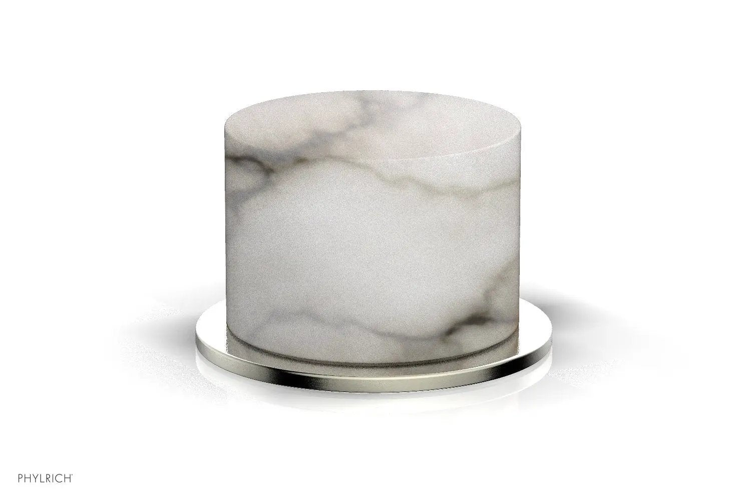 Phylrich BASIC II Volume Control/Diverter Trim White Marble Handle by Phylrich