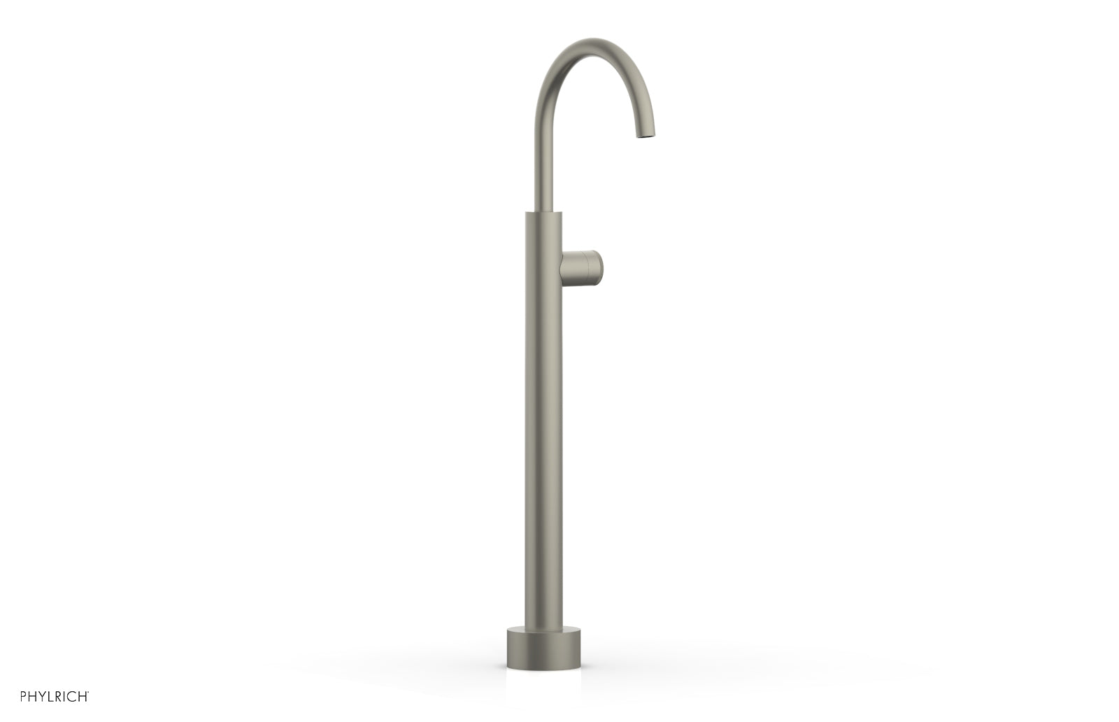 Phylrich BASIC II Low Floor Mount Tub Filler - Knurled Handle