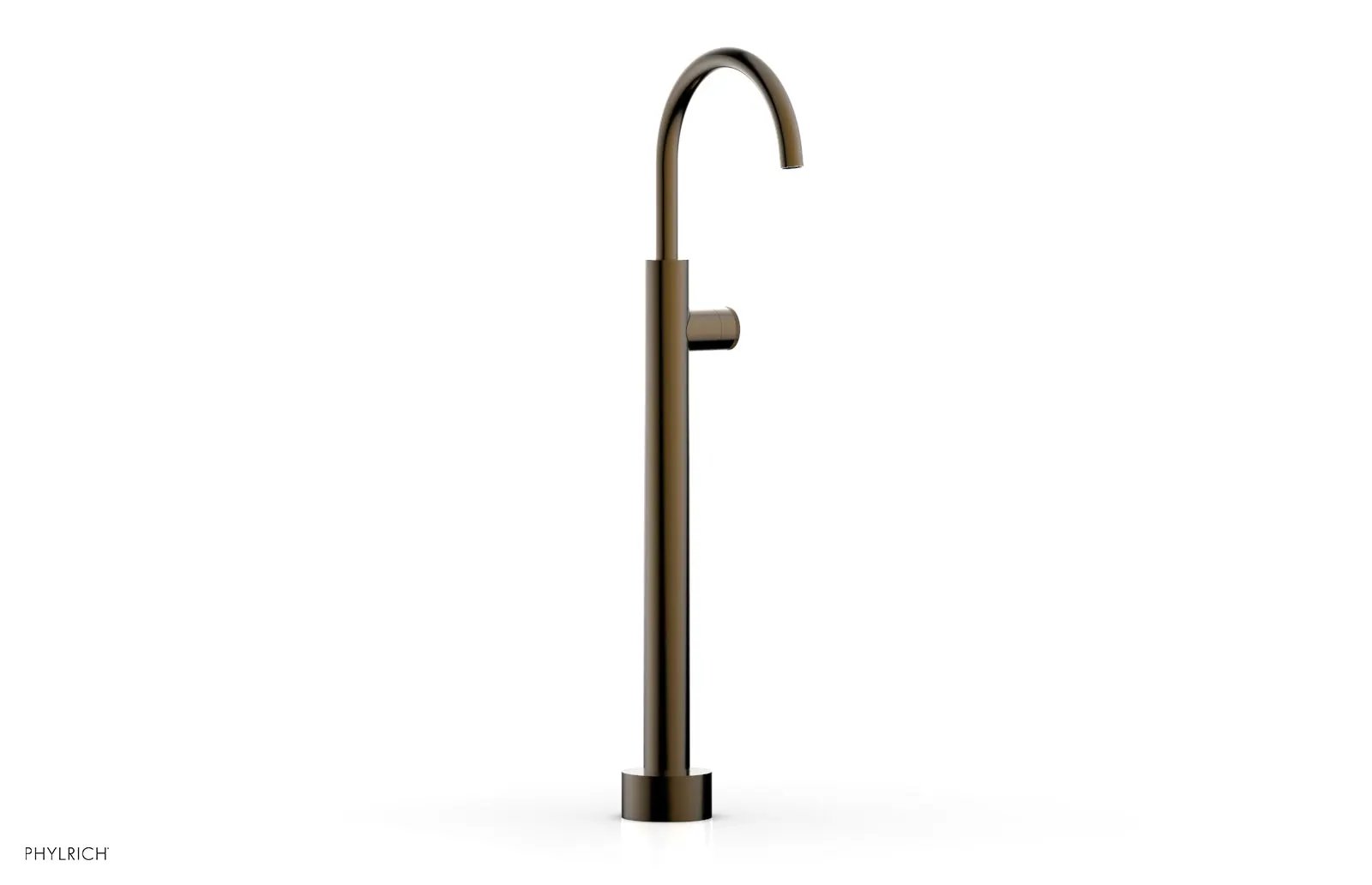 Phylrich BASIC II Low Floor Mount Tub Filler - Knurled Handle by Phylrich