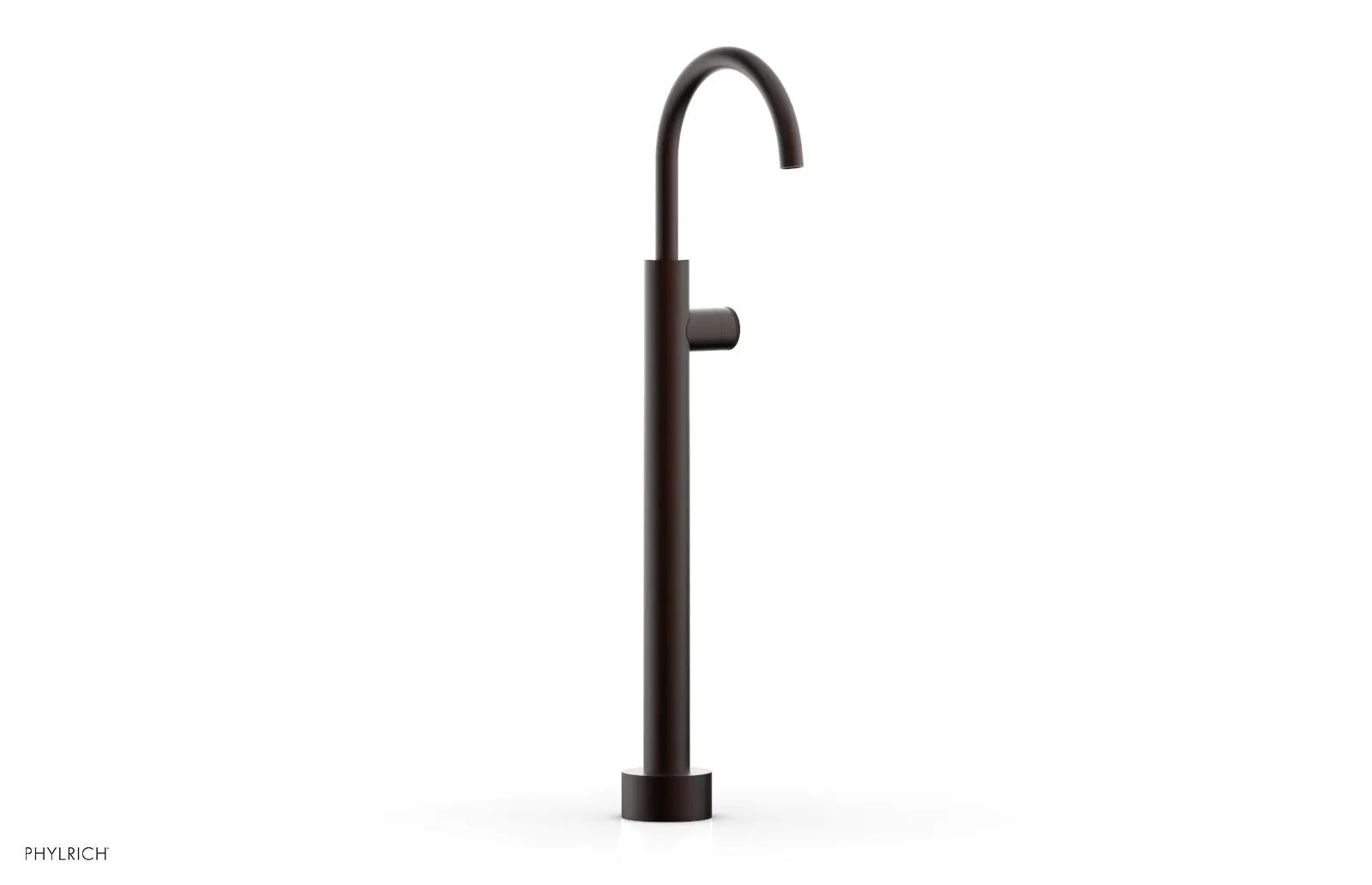Phylrich BASIC II Low Floor Mount Tub Filler - Knurled Handle by Phylrich