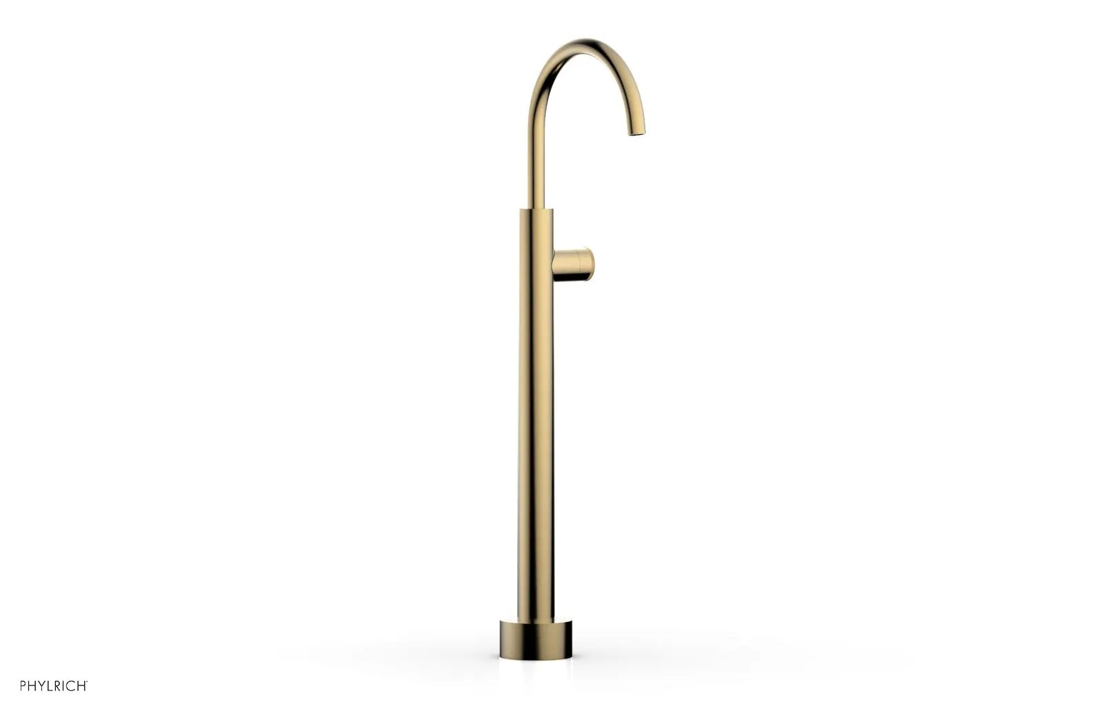 Phylrich BASIC II Low Floor Mount Tub Filler - Knurled Handle by Phylrich