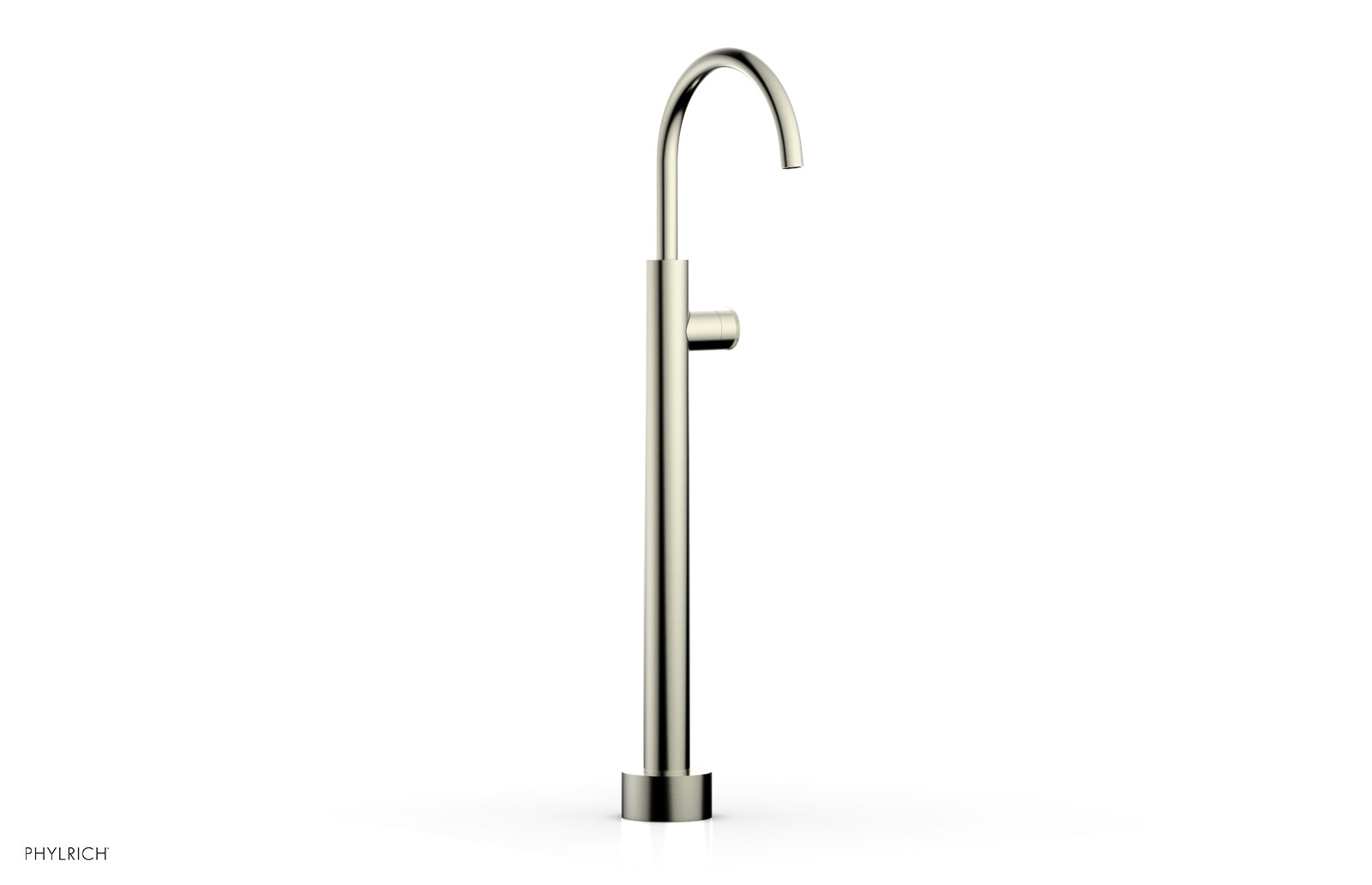 Phylrich BASIC II Low Floor Mount Tub Filler - Knurled Handle